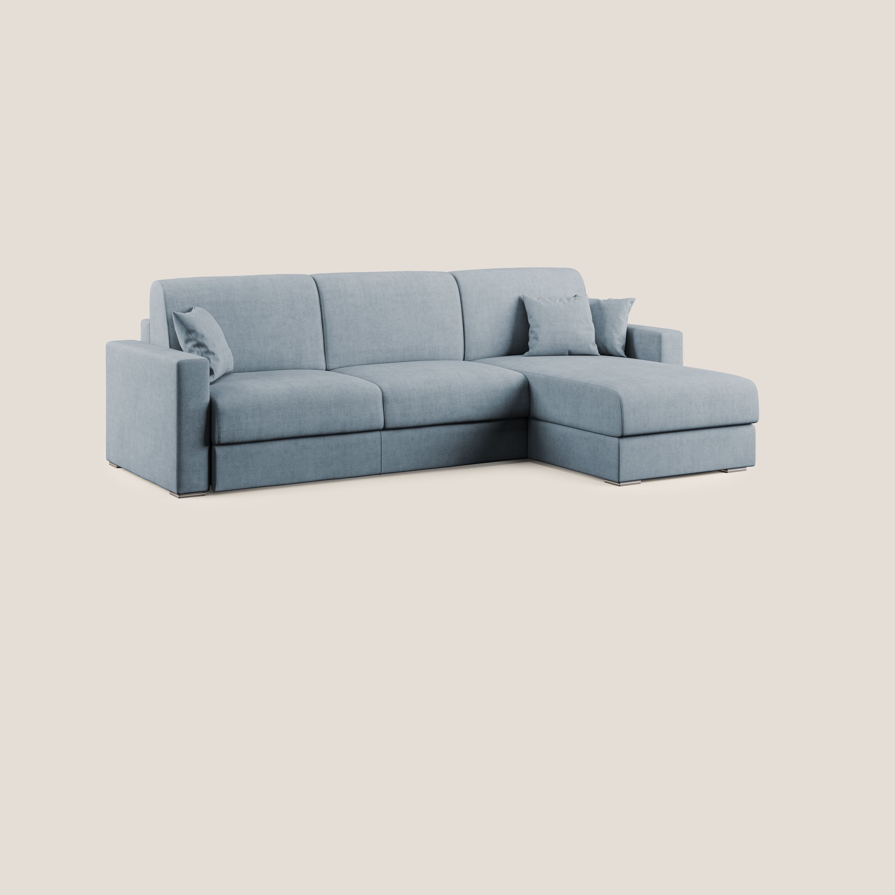 Best Divano letto angolare in tessuto impermeabile T02 carta da zucchero - divitt.sbs