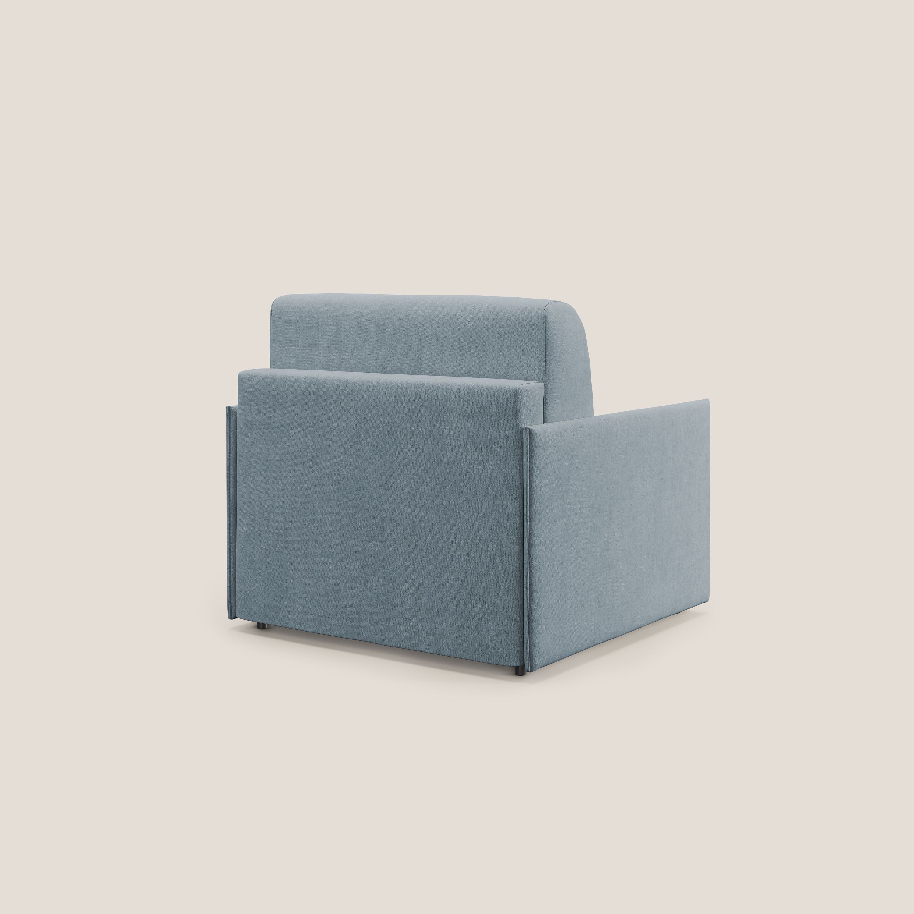 Evans poltrona letto in morbido tessuto impermeabile T02 carta da zucchero - divitt.sbs