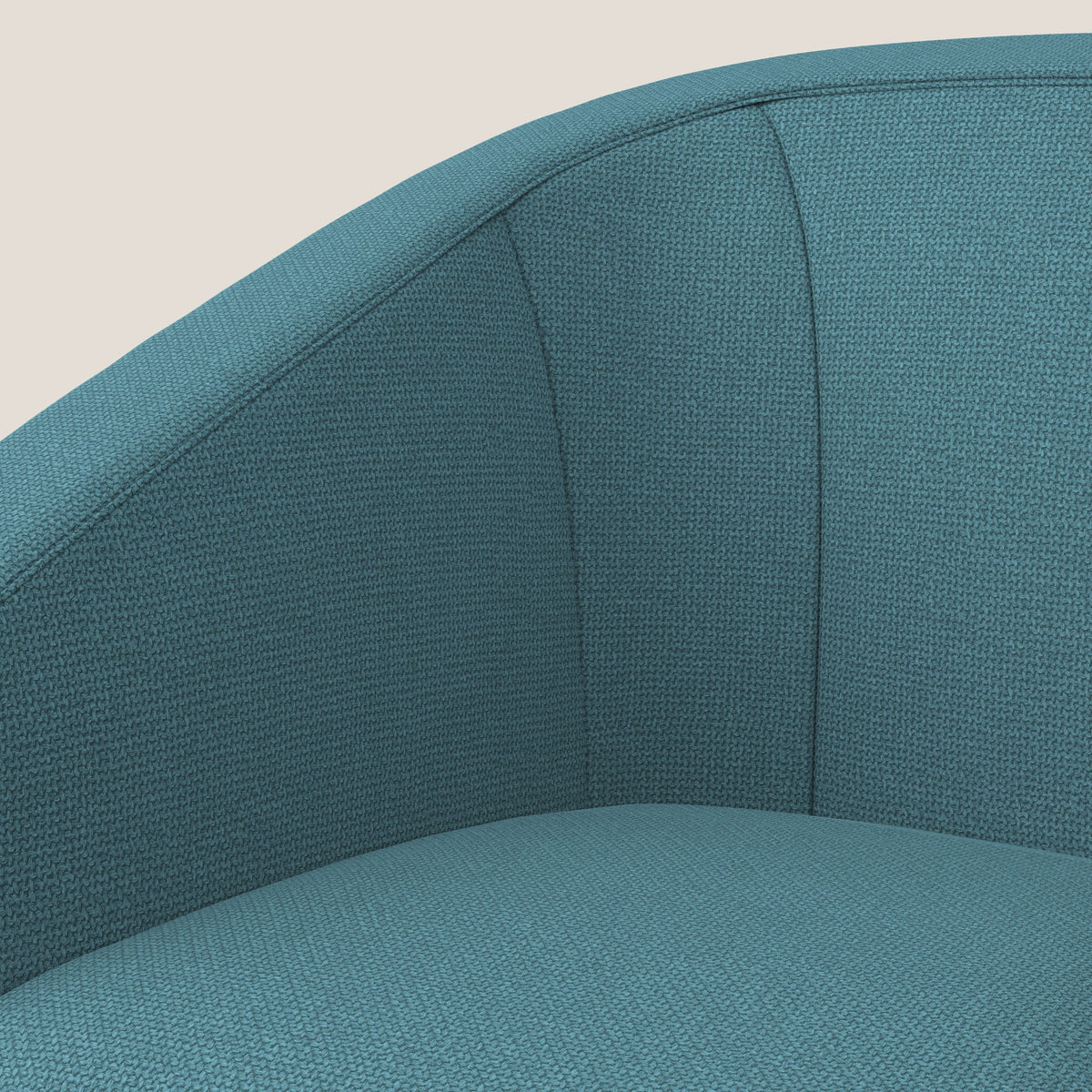 Cloe Poltroncina in tessuto smacchiabile con acqua QuickClean T08 azzurro - divitt.sbs