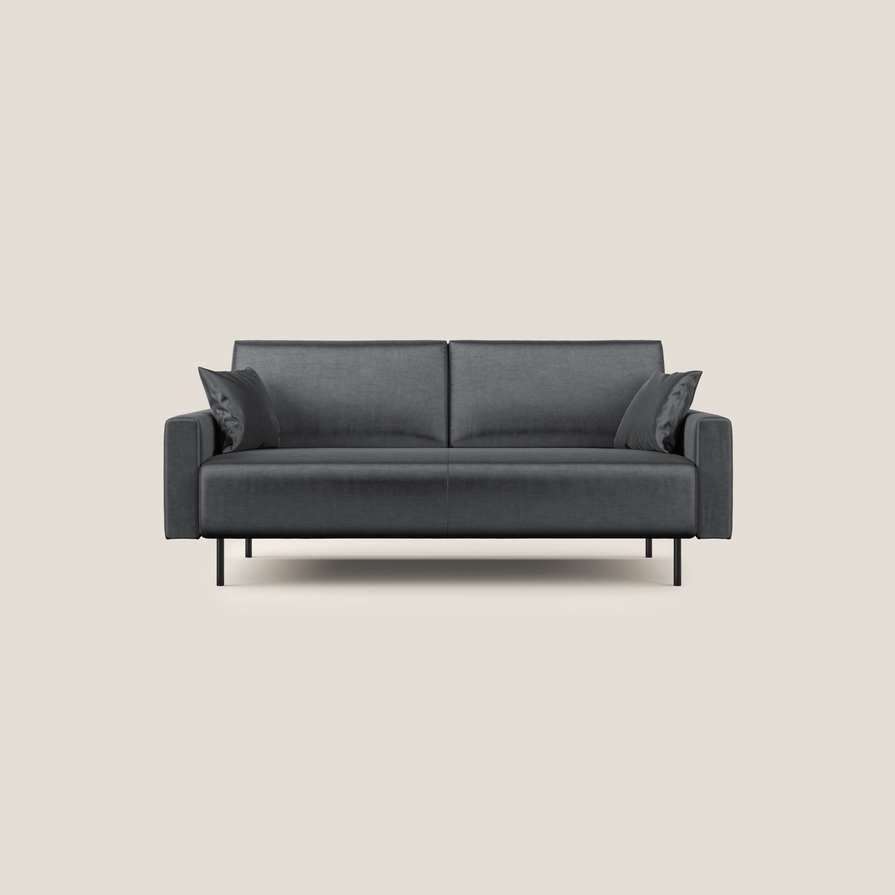 Arthur divano moderno in velluto morbido impermeabile T01 antracite - divitt.sbs
