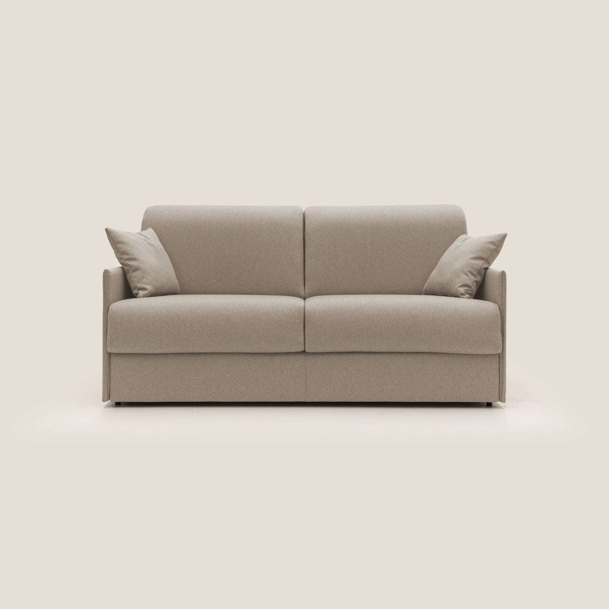 Evans Divano letto matrimoniale in tessuto impermeabile T13 beige - divitt.sbs