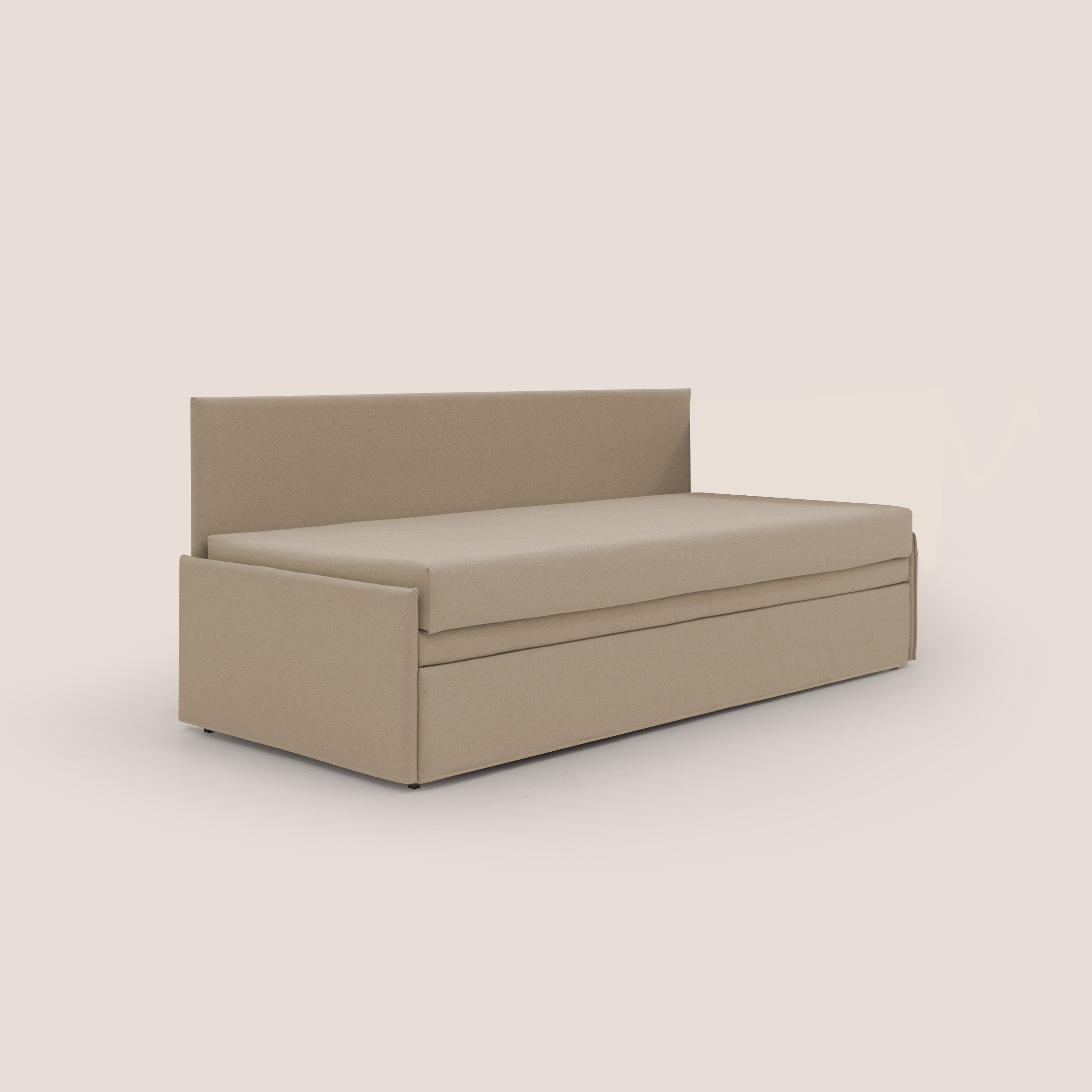 Naviglio Divano duplex con doppio letto in tessuto simil cotone impermeabile T13 beige - divitt.sbs