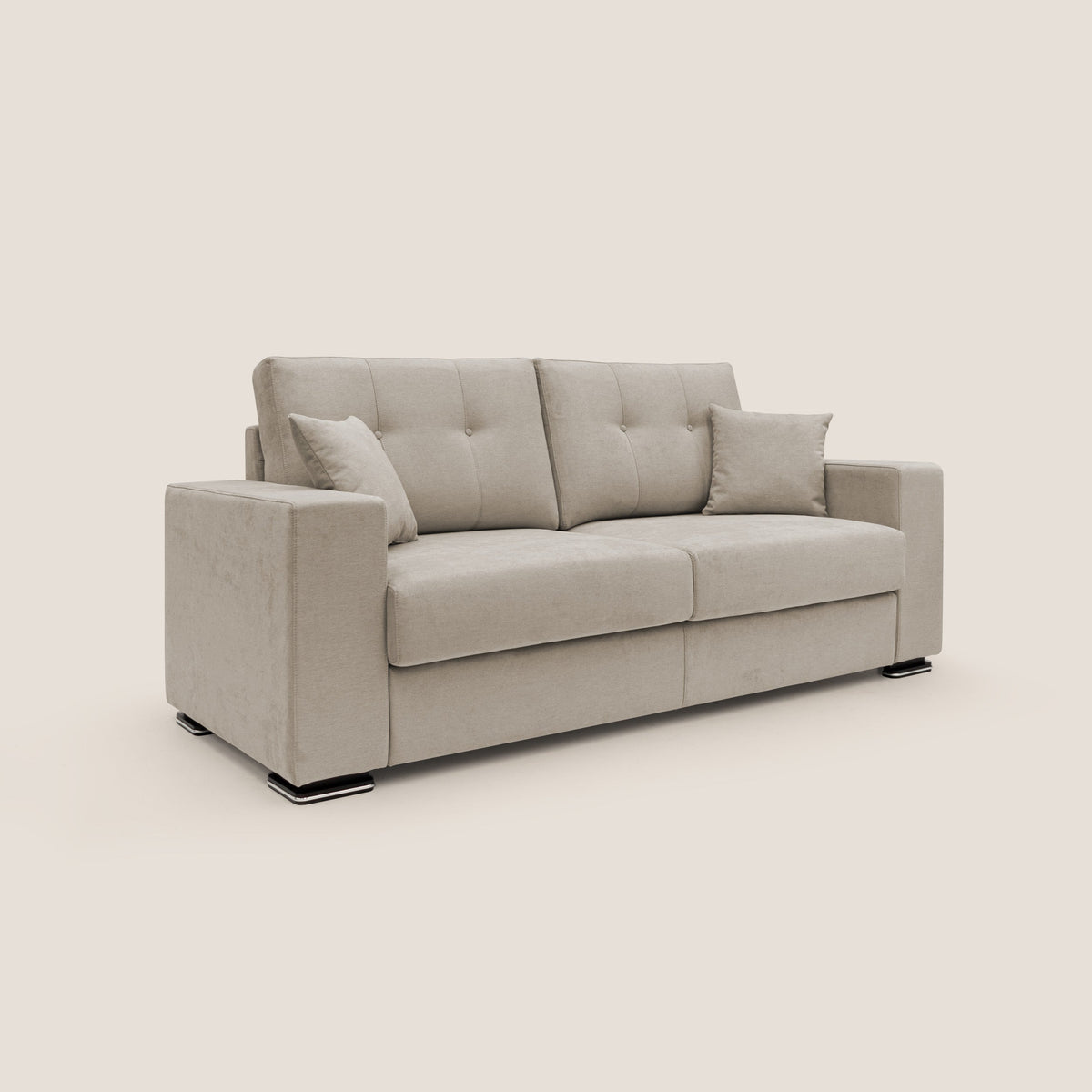 Giove divano in morbido tessuto impermeabile T02 beige - divitt.sbs