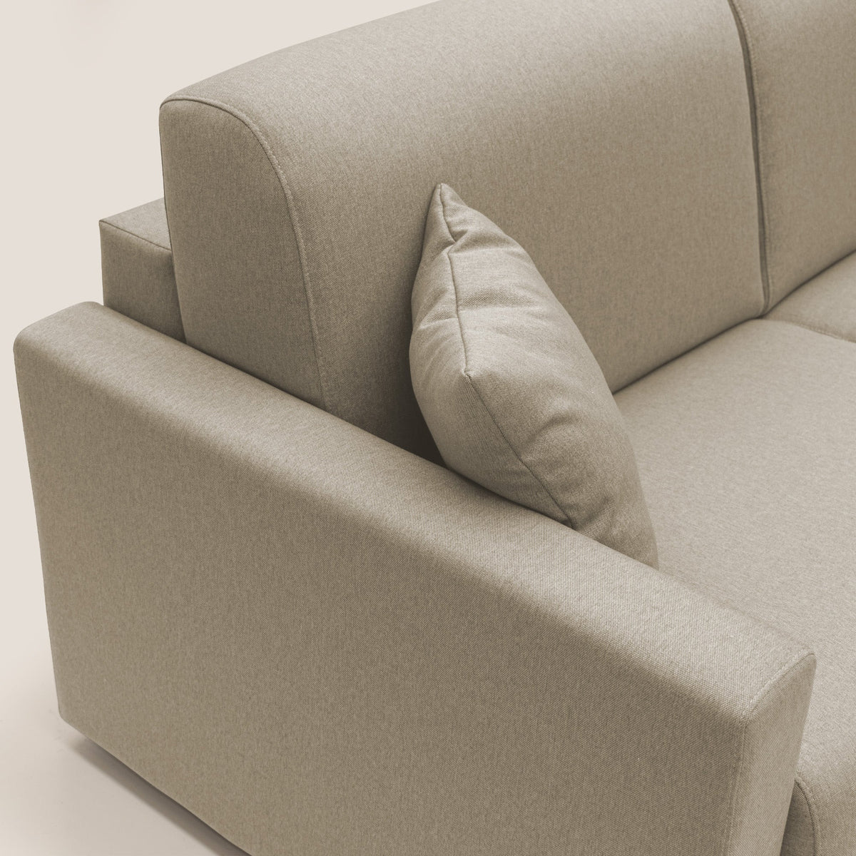 Chris Divano letto matrimoniale in tessuto impermeabile T13 beige - divitt.sbs