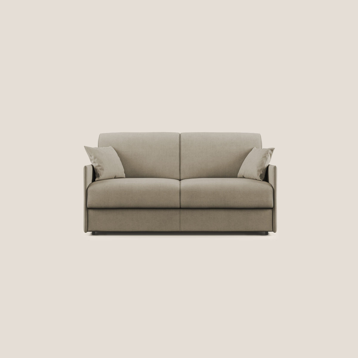 Evans Divano letto in morbido tessuto impermeabile T02 beige - divitt.sbs