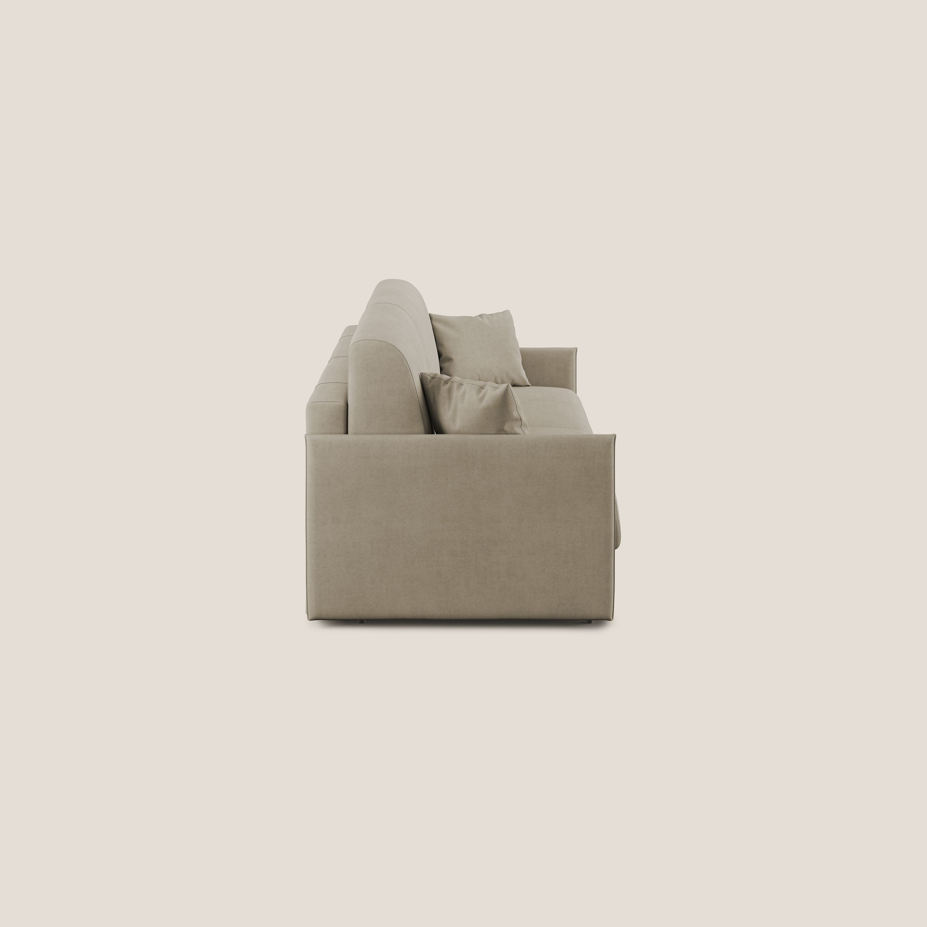 Evans Divano letto in morbido tessuto impermeabile T02 beige - divitt.sbs