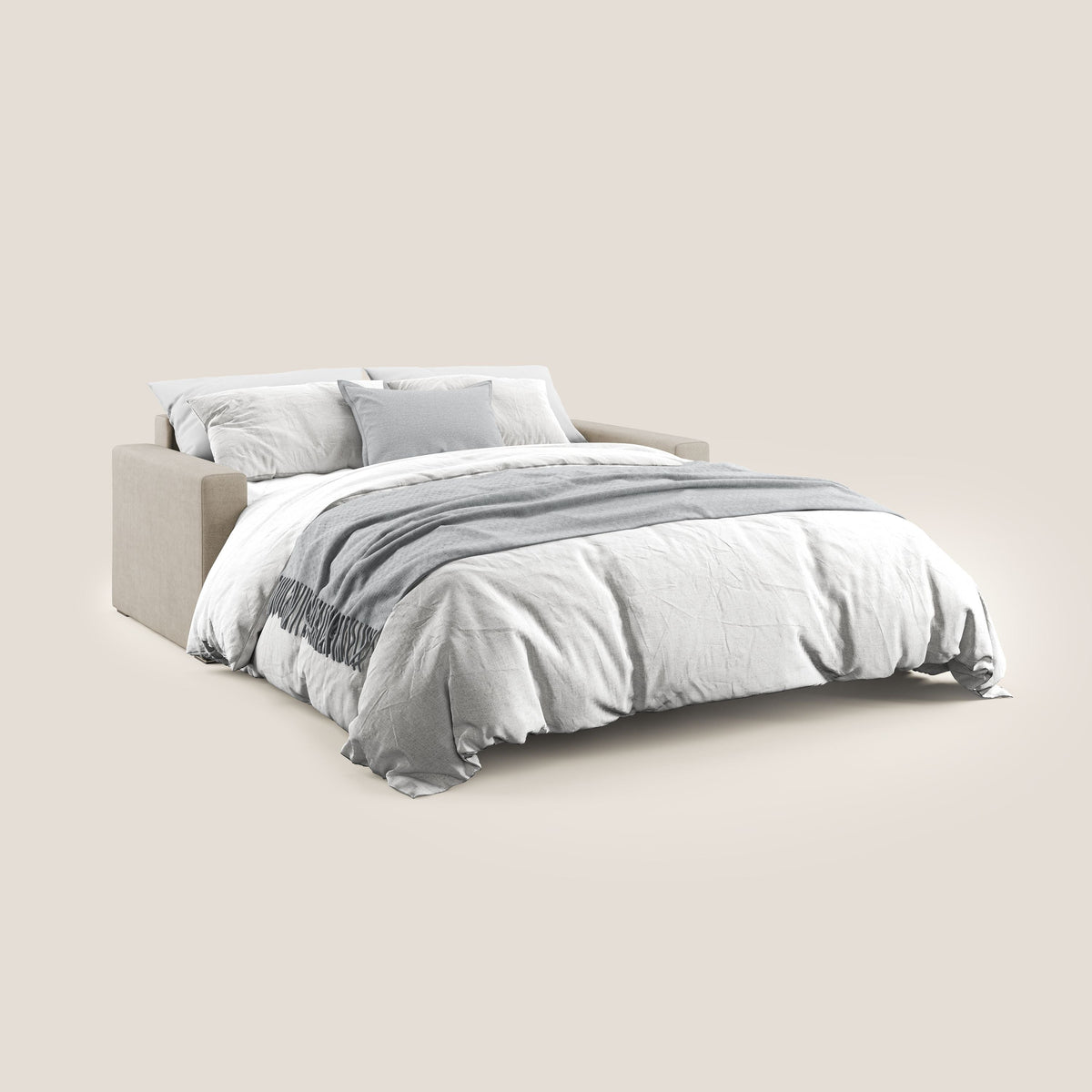 Best Divano letto matrimoniale in tessuto impermeabile T02 beige - divitt.sbs