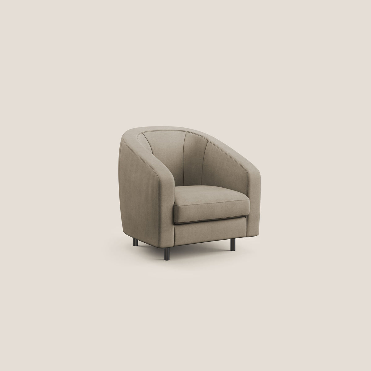 Pandora Poltroncina in tessuto morbido impermeabile T02 beige - divitt.sbs