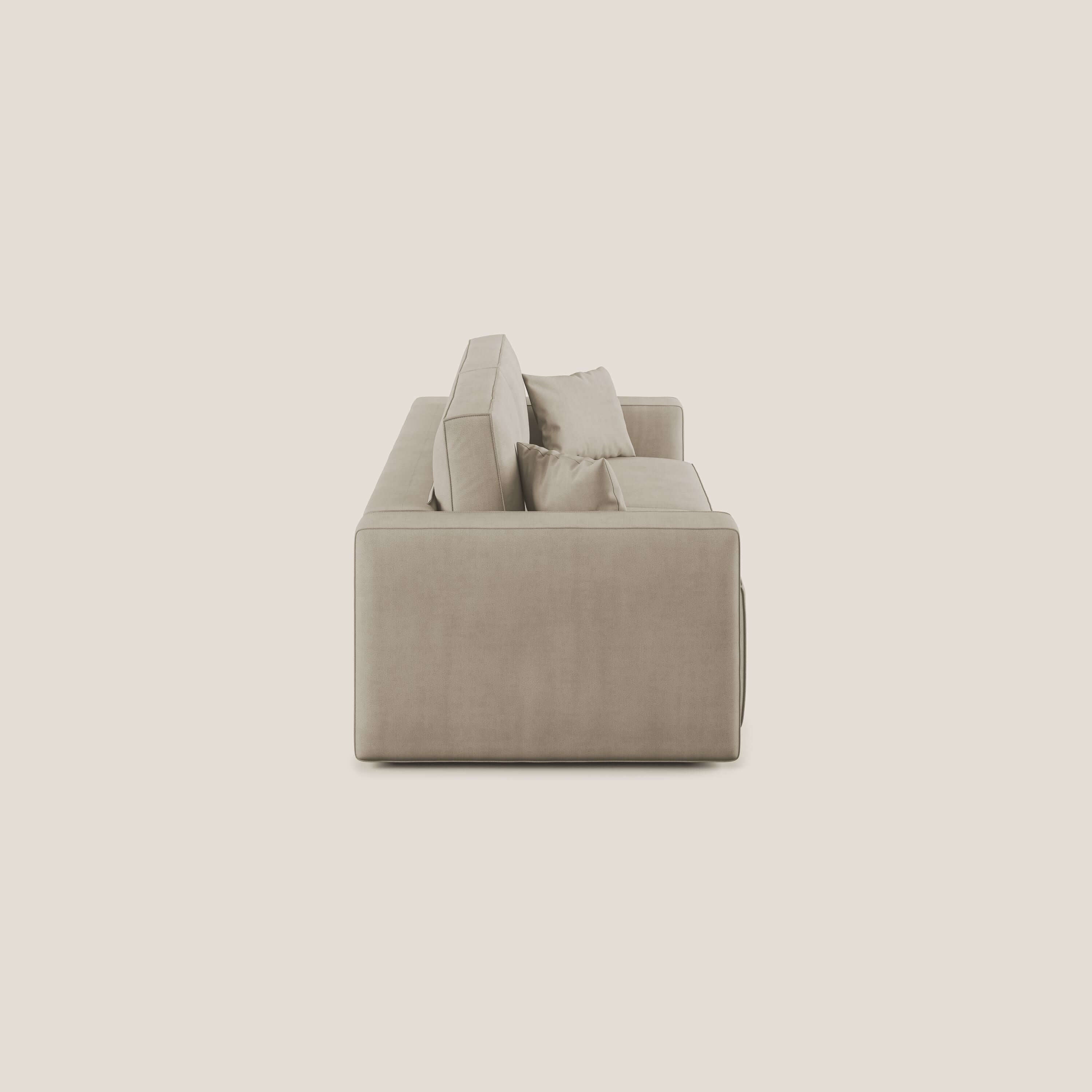 Morfeo divano con sedute estraibili in morbido tessuto impermeabile T02 beige - divitt.sbs