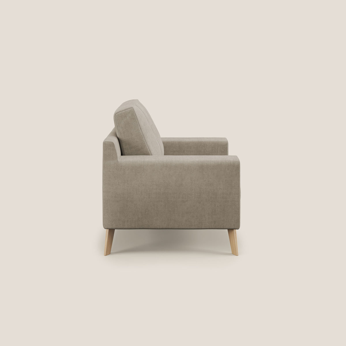 Danish poltroncina in tessuto morbido impermeabile T02 beige - divitt.sbs