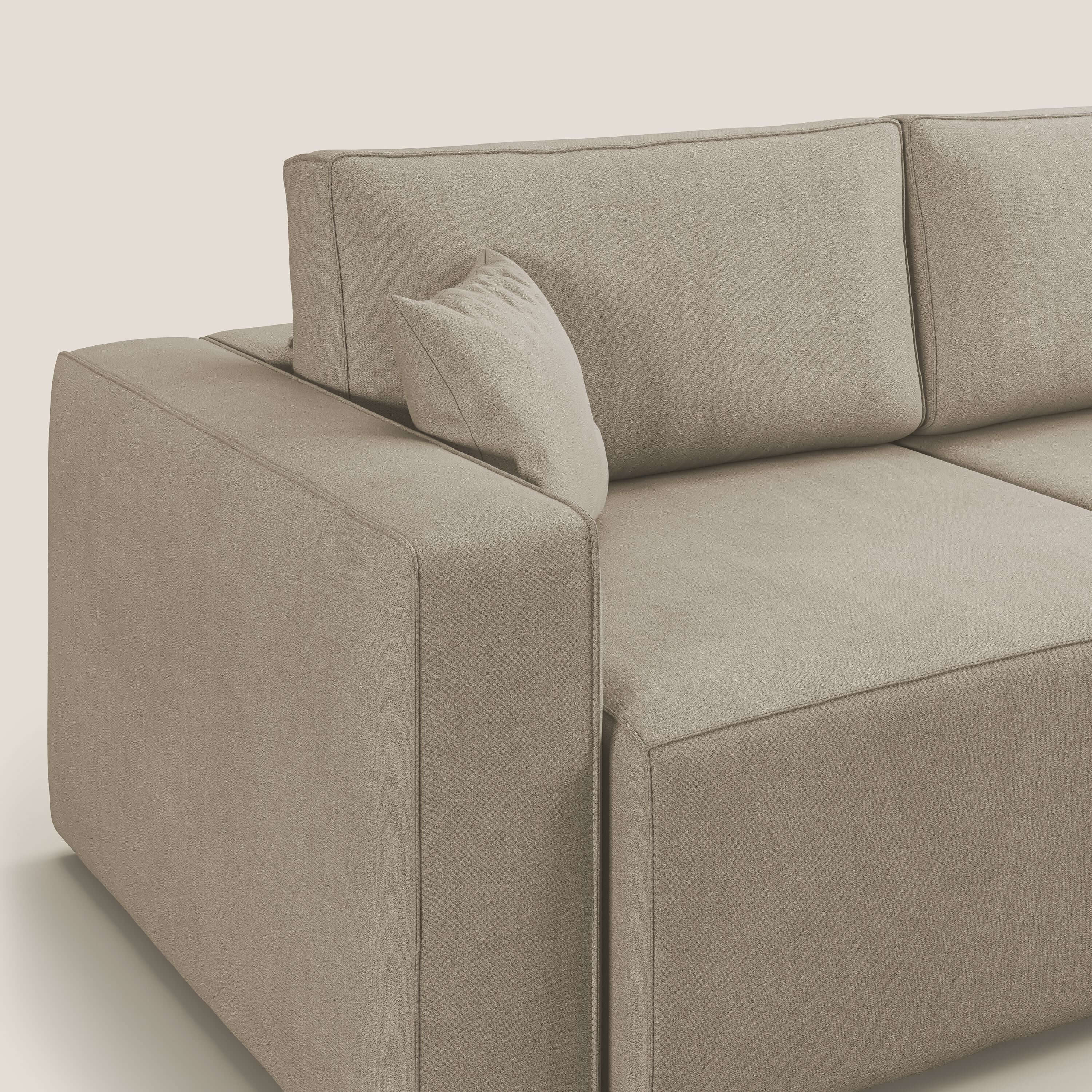 Morfeo divano con sedute estraibili in morbido tessuto impermeabile T02 beige - divitt.sbs