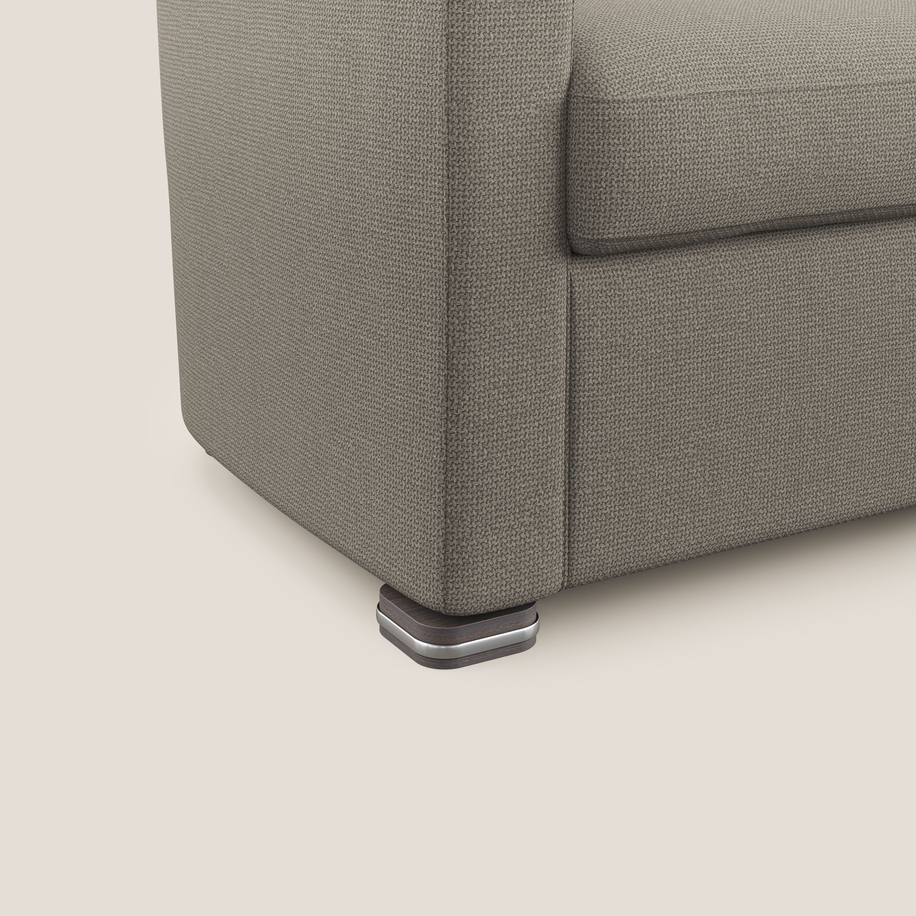 Cloe Poltroncina in tessuto smacchiabile con acqua QuickClean T08 tortora - divitt.sbs