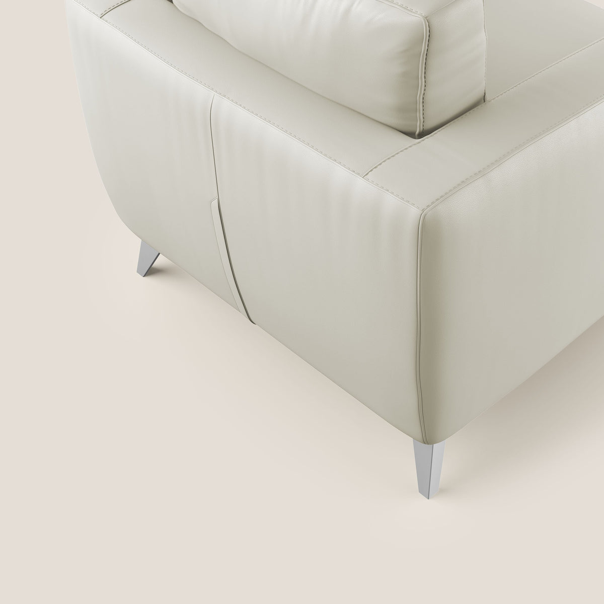 Orione Poltroncina in ecopelle moderna e impermeabile T04 tortora - divitt.sbs