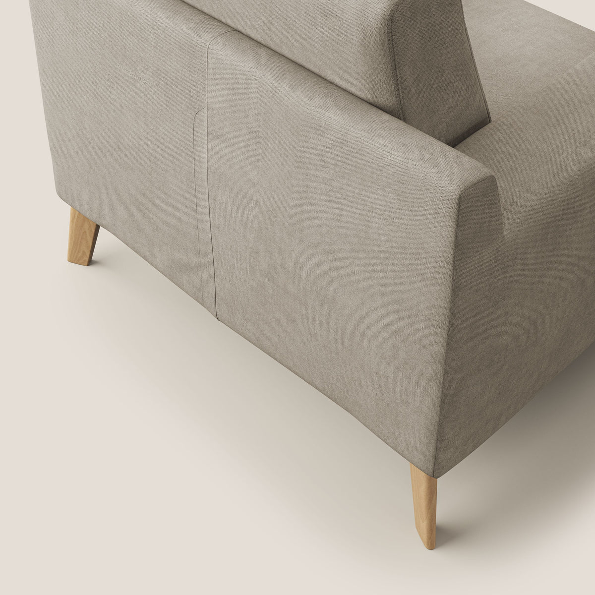 Danish poltroncina in tessuto morbido impermeabile T02 beige - divitt.sbs