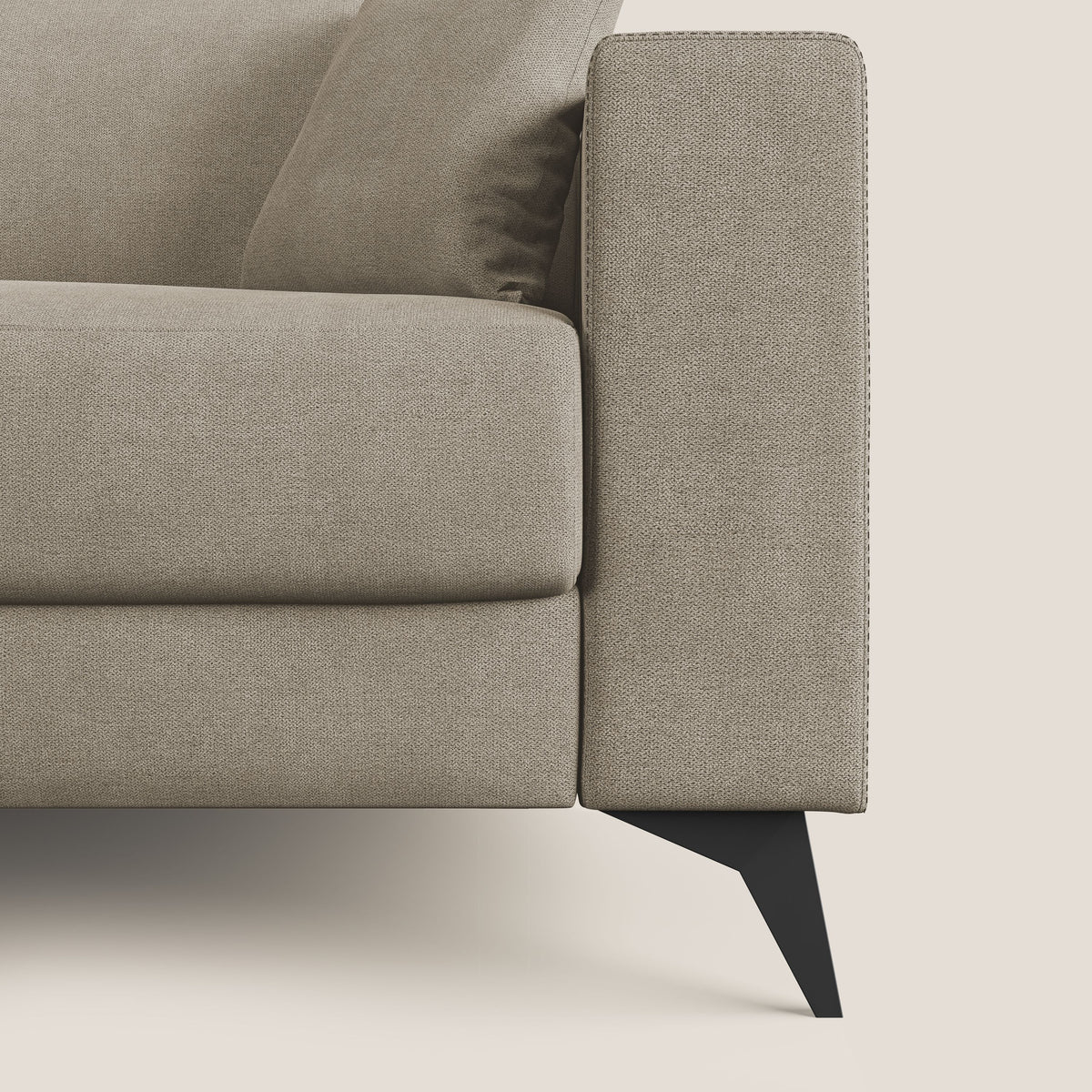 Pegaso divano letto con poggiatesta reclinabili e rivestimento T02 beige - divitt.sbs