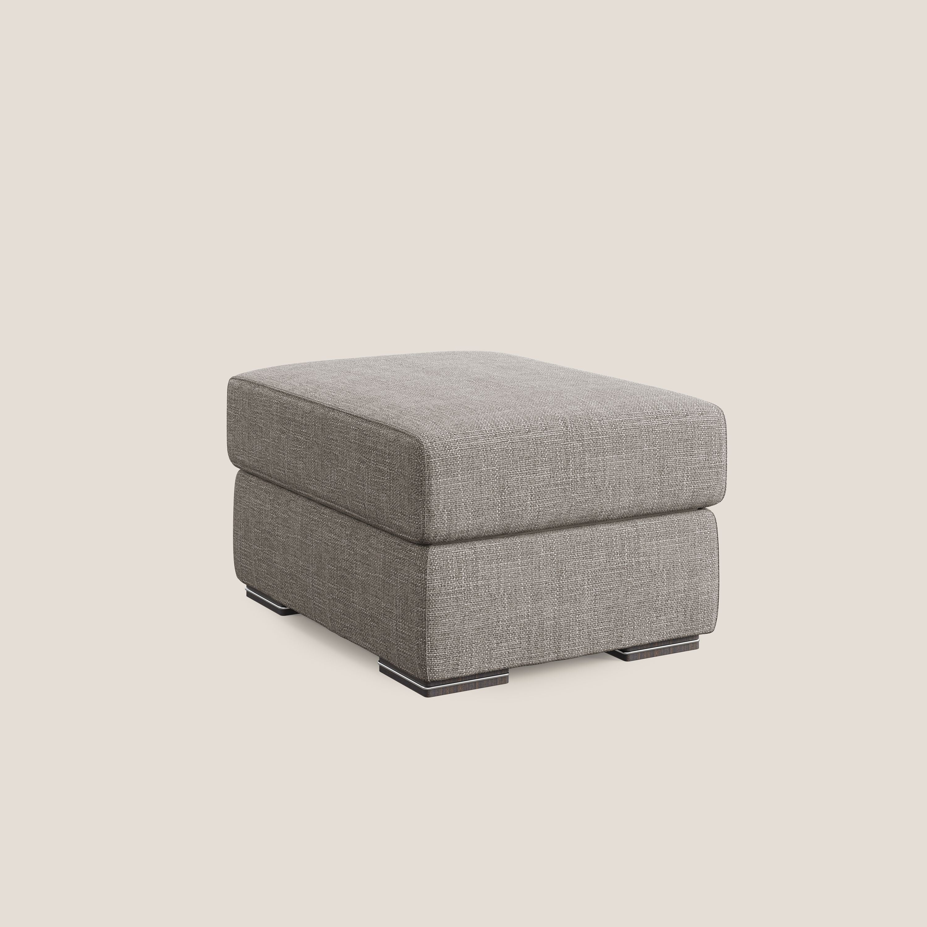 Sun pouf apribile contenitore in tessuto impermeabile morbido intreccio T06 tortora - divitt.sbs