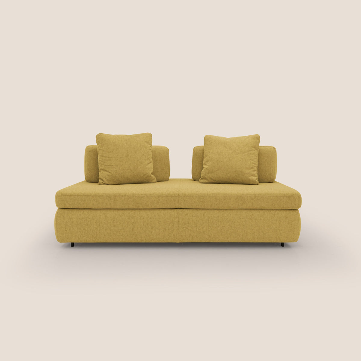 Gransasso Divano letto matrimoniale dal DESIGN innovativo in tessuto impermeabile T03 giallo - divitt.sbs