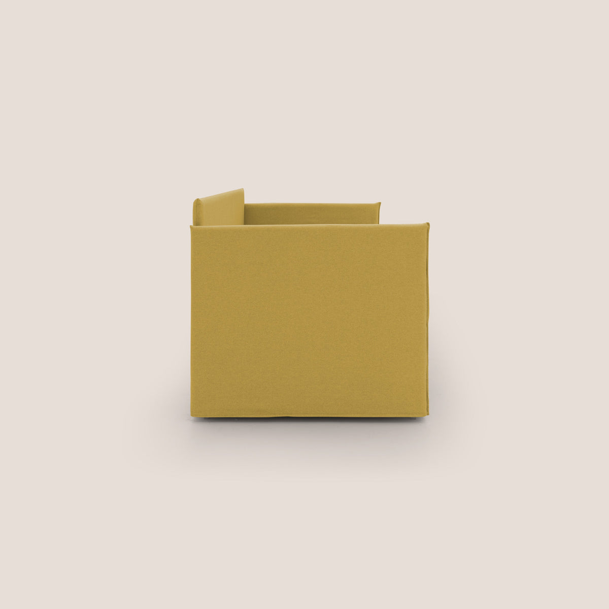 Brenta Divano duplex con doppio letto in tessuto simil cotone impermeabile T13 giallo - divitt.sbs