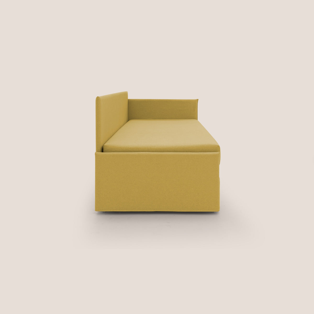 Durini Divano duplex con doppio letto in tessuto simil cotone impermeabile T13 giallo - divitt.sbs
