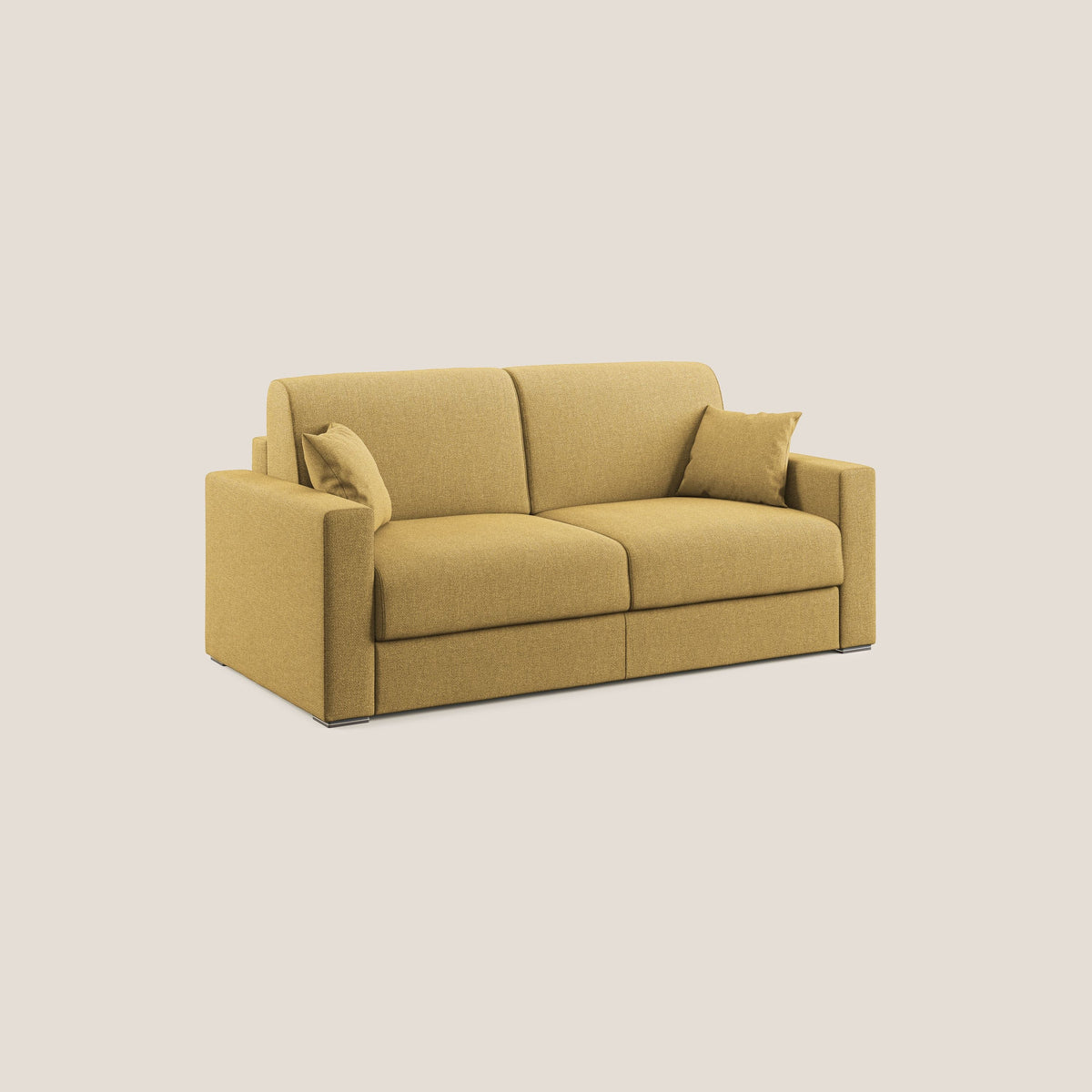 Best Divano letto matrimoniale in tessuto smacchiabile QuickClean T08 giallo - divitt.sbs
