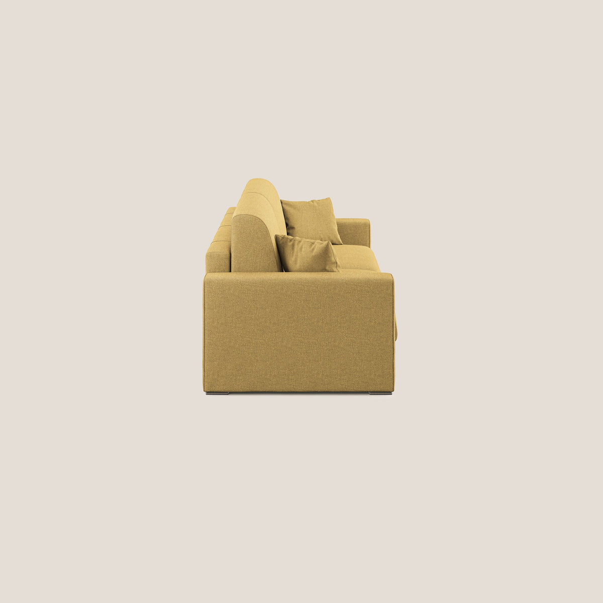 Best Divano letto matrimoniale in tessuto smacchiabile QuickClean T08 giallo - divitt.sbs
