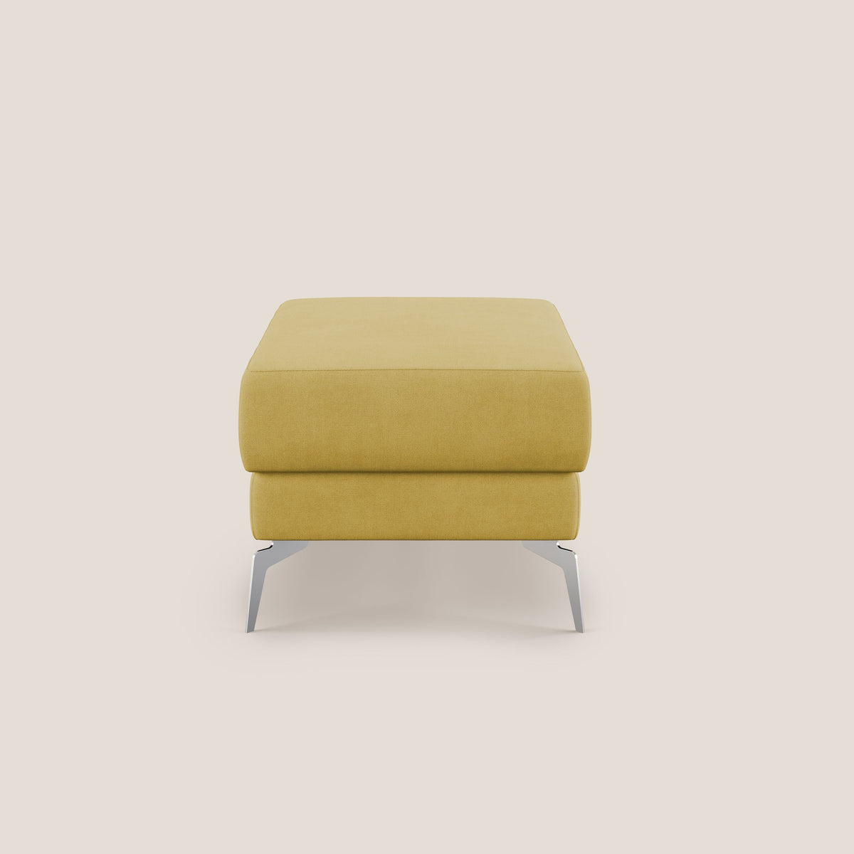 Star Pouf con piedini alti in tessuto impermeabile T02 giallo - divitt.sbs