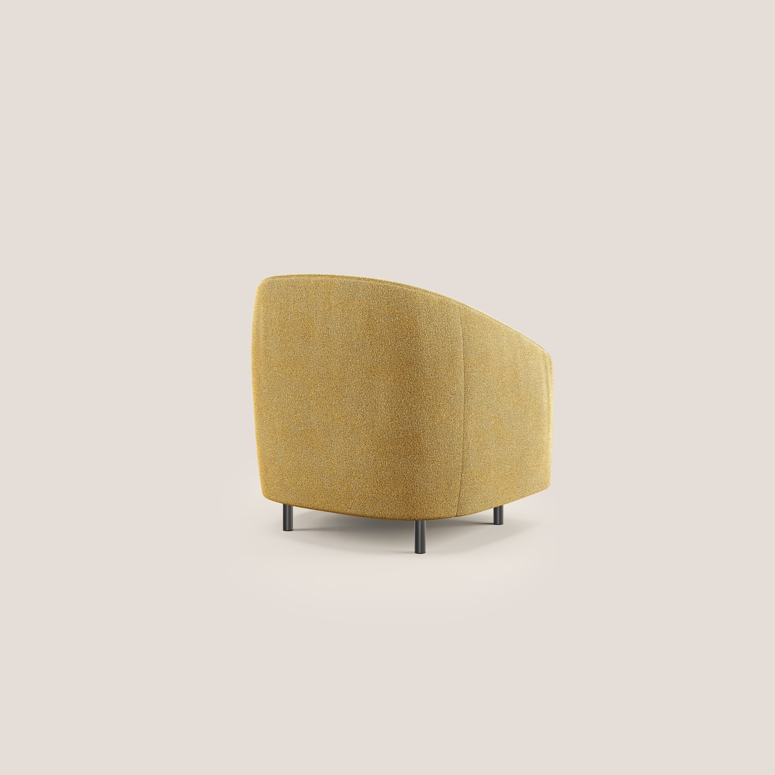 Pandora Poltroncina in morbido tessuto bouclé impermeabile T07 giallo - divitt.sbs