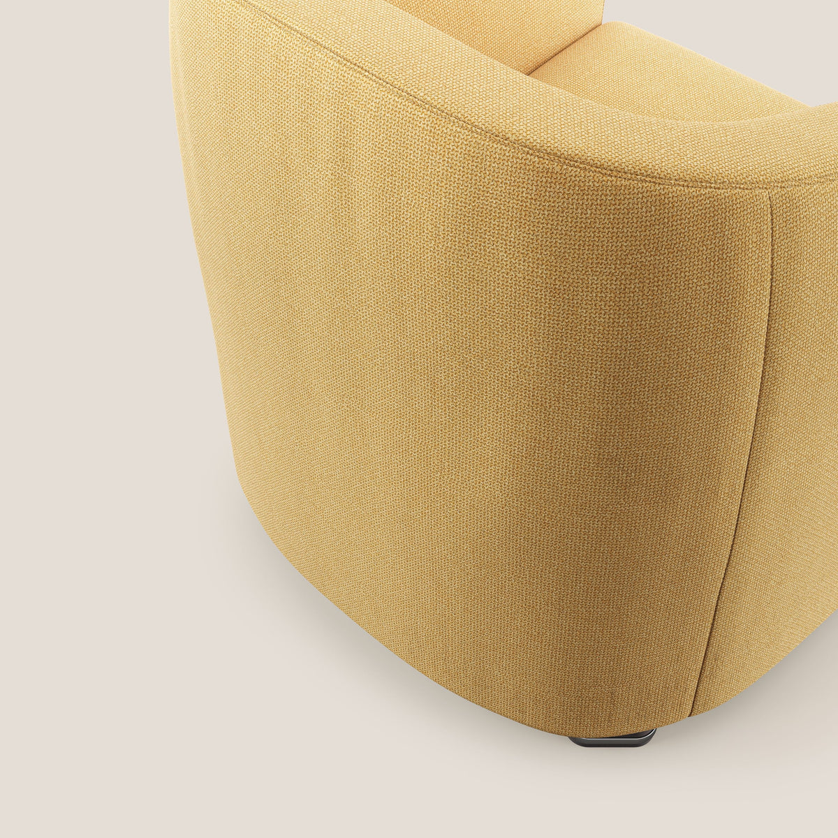Cloe Poltroncina in tessuto smacchiabile con acqua QuickClean T08 giallo - divitt.sbs