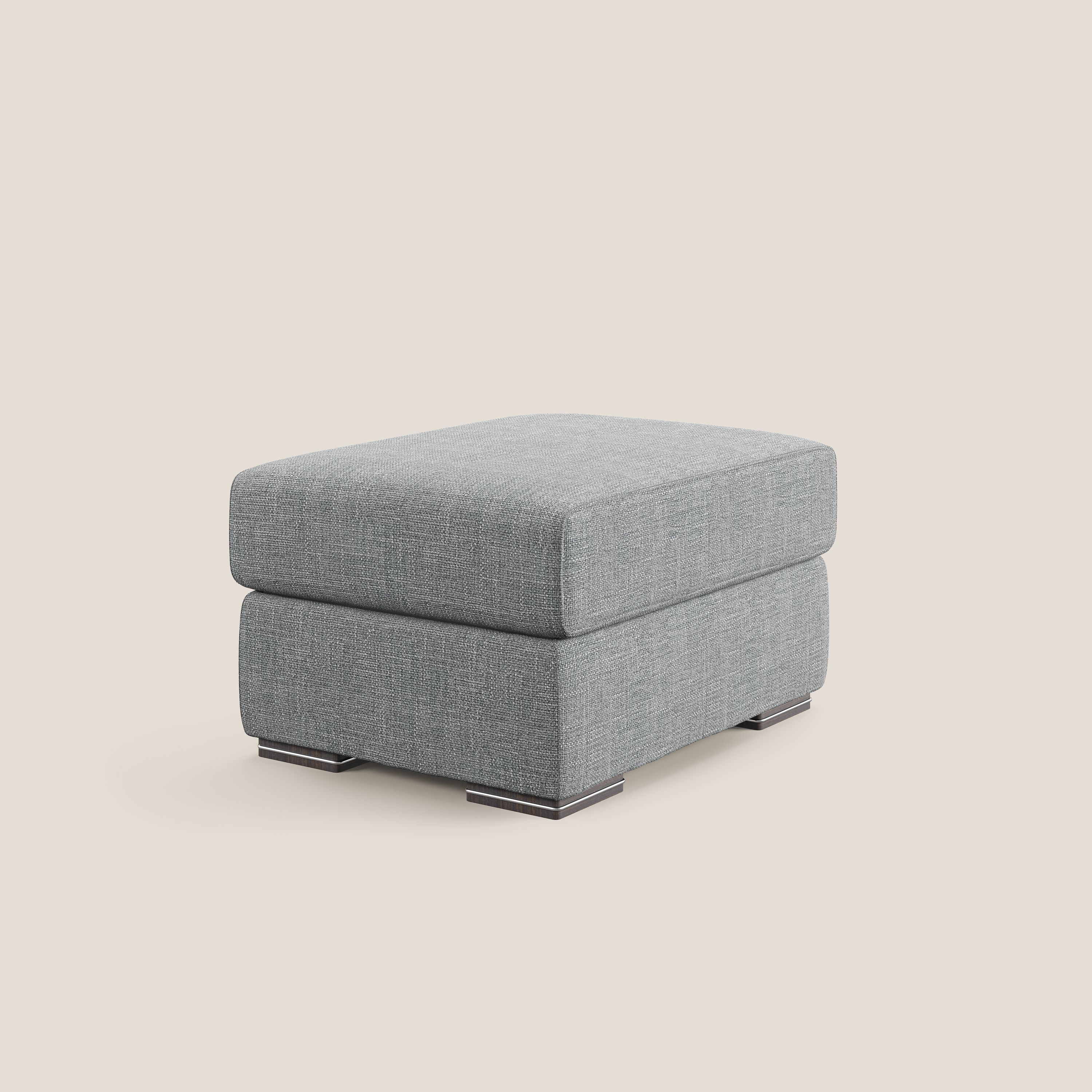 Sun pouf apribile contenitore in tessuto impermeabile morbido intreccio T06 grigio - divitt.sbs