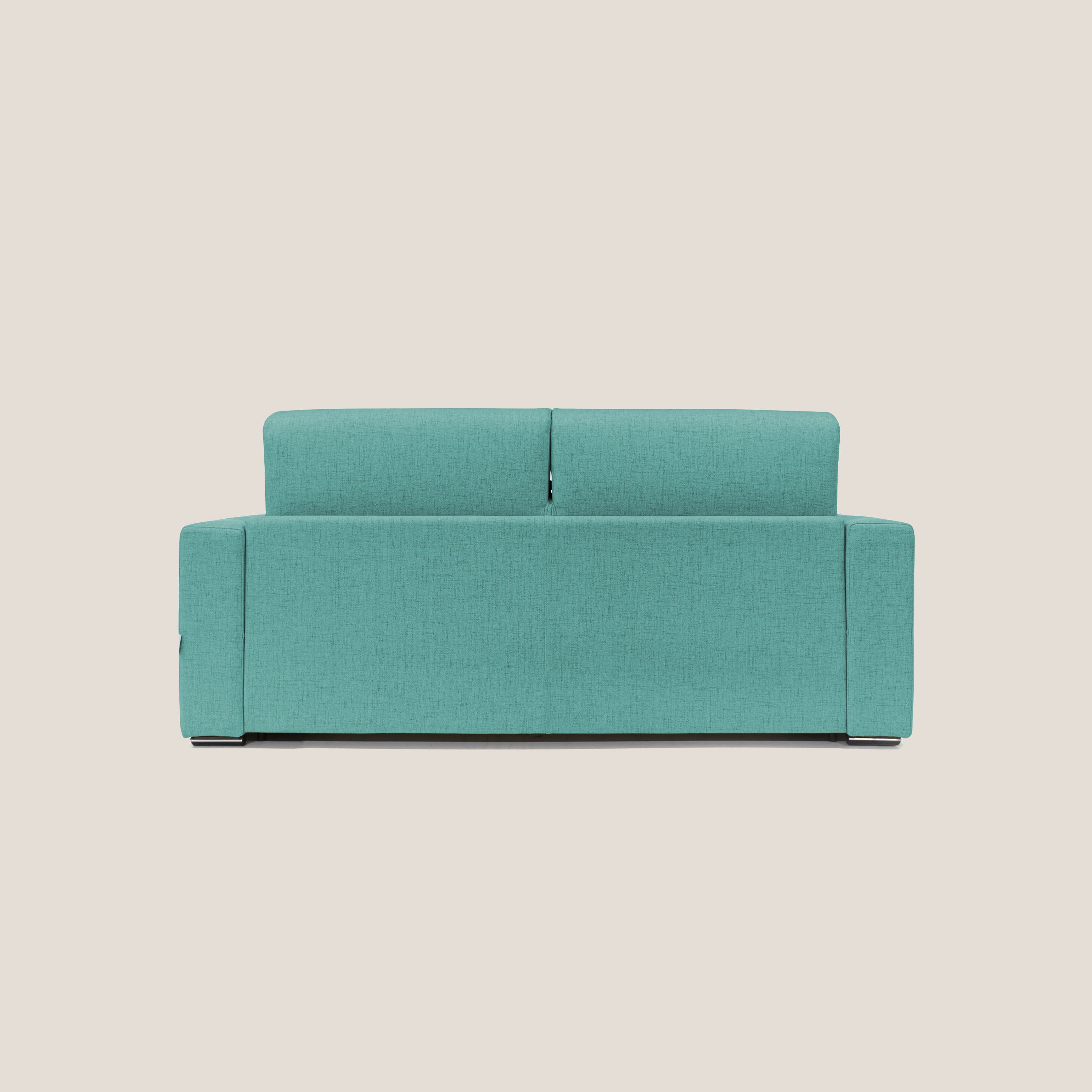 Nixon Divano letto matrimoniale con materasso 20 cm in tessuto impermeabile T03 verde acqua - divitt.sbs