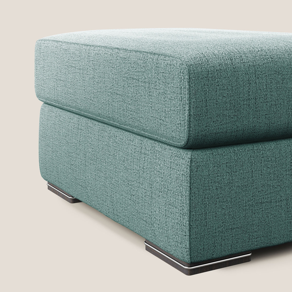 Sun pouf apribile contenitore in tessuto impermeabile fiammato T03 verde acqua - divitt.sbs