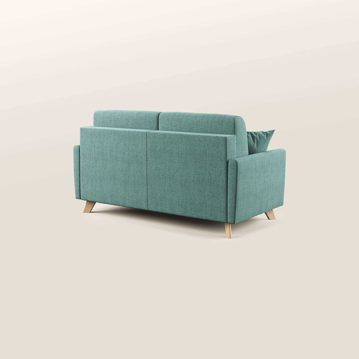 Edgar divano letto matrimoniale in tessuto felis impermeabile T03 verde acqua - divitt.sbs