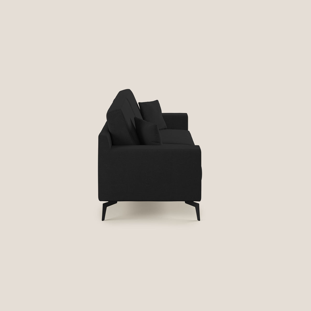 Prestige divano moderno in microfibra smacchiabile T11 nero - divitt.sbs