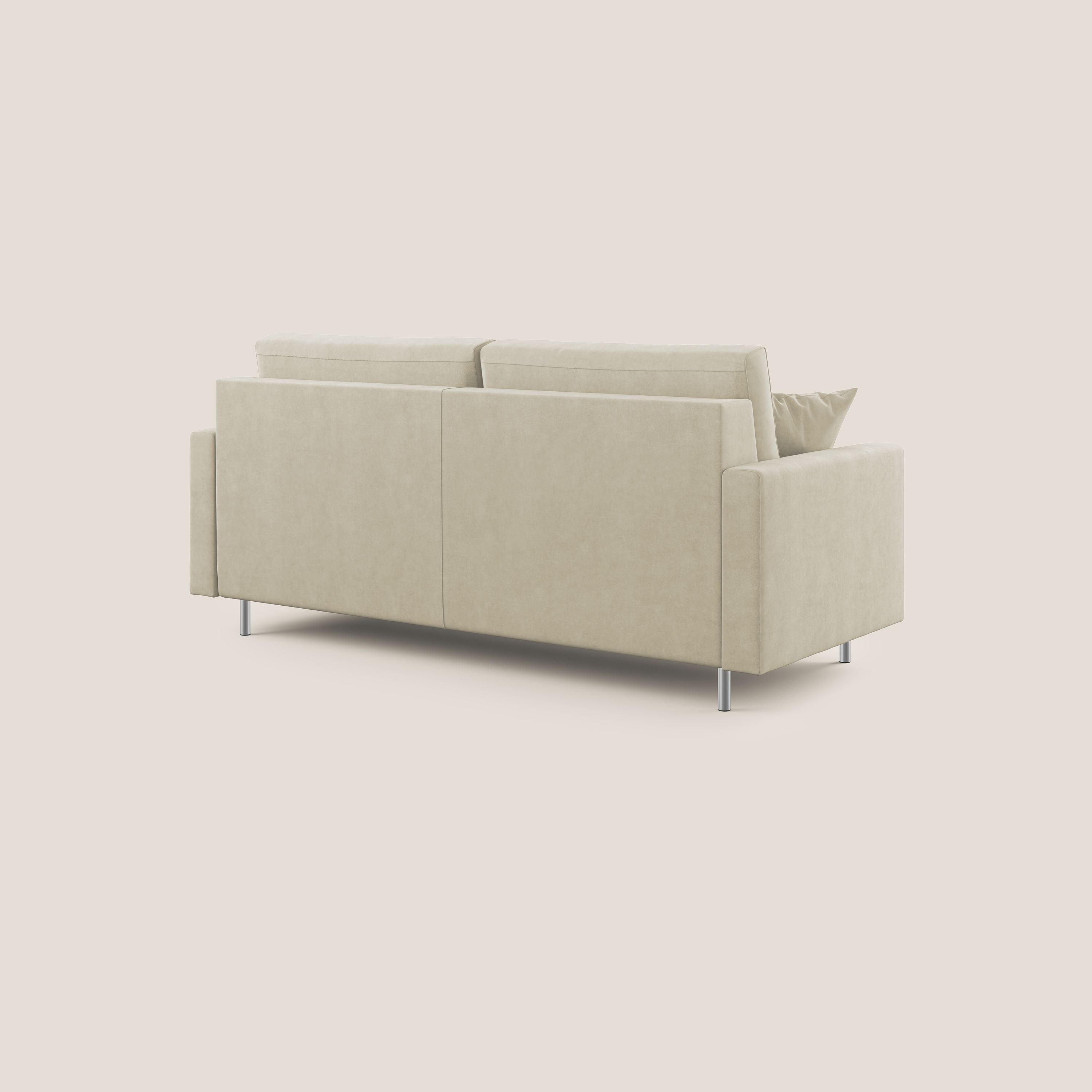 Megan divano letto matrimoniale in microfibra smacchiabile T11 panna - divitt.sbs