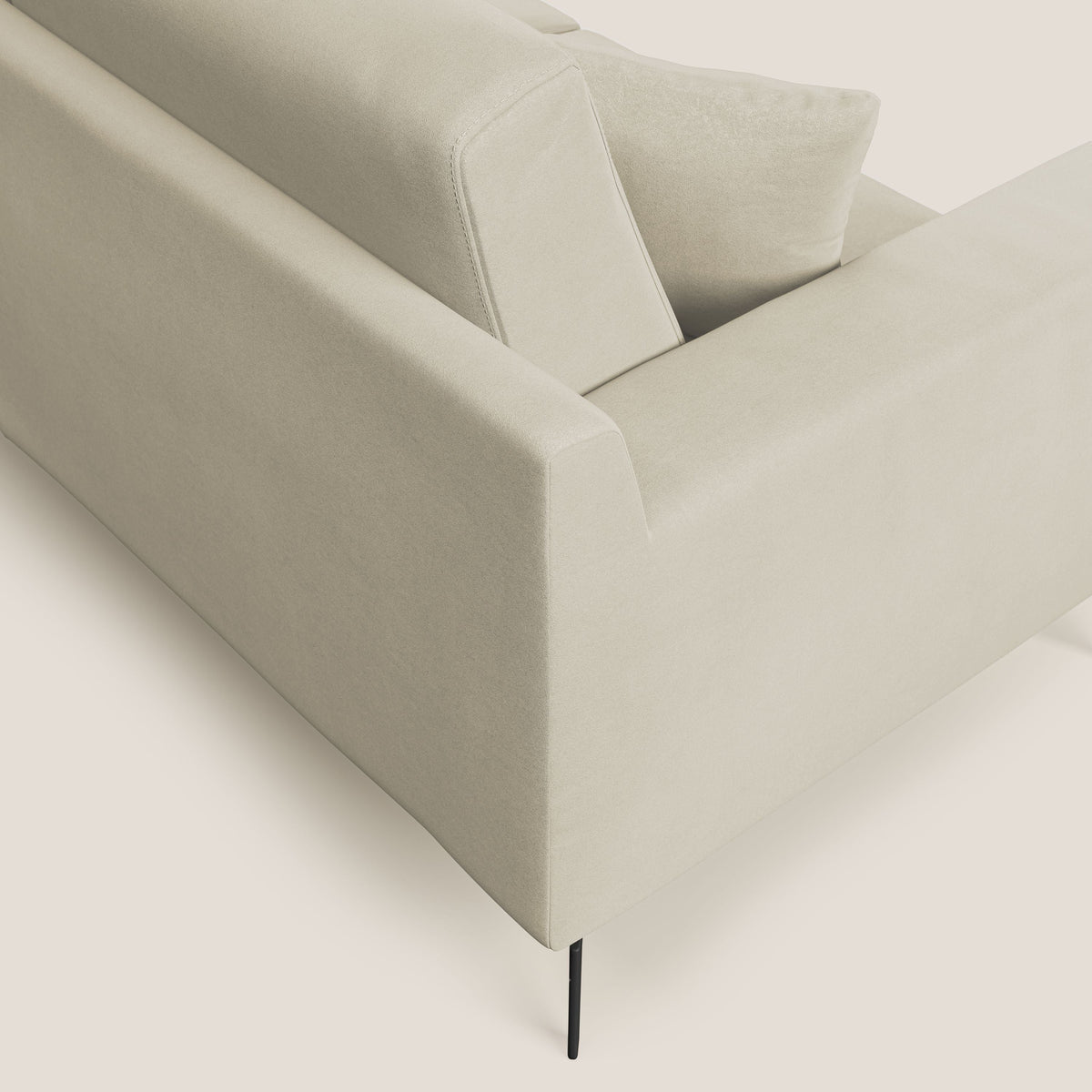 Prestige divano moderno in microfibra smacchiabile T11 panna - divitt.sbs
