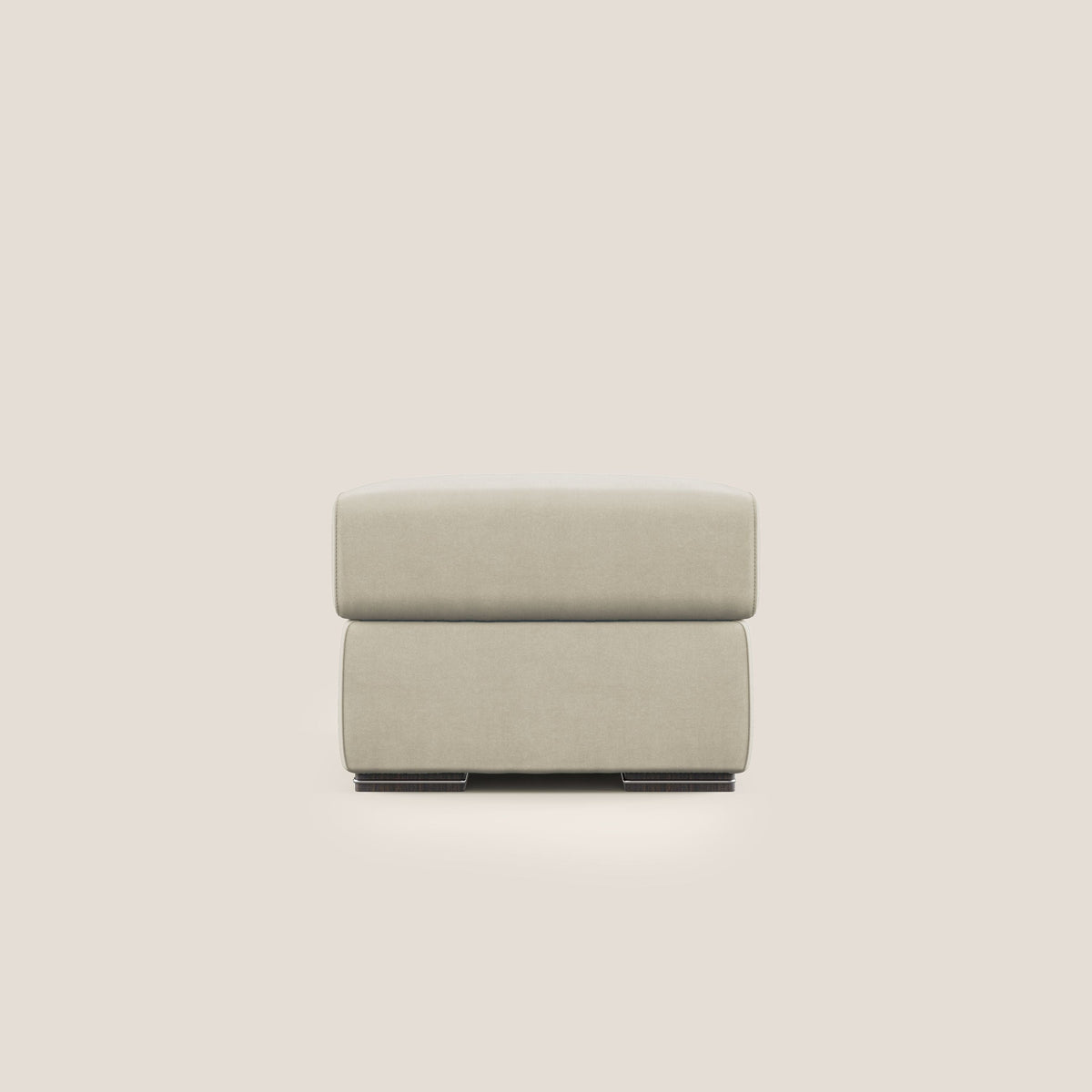 Sun pouf apribile contenitore in microfibra smacchiabile T11 panna - divitt.sbs