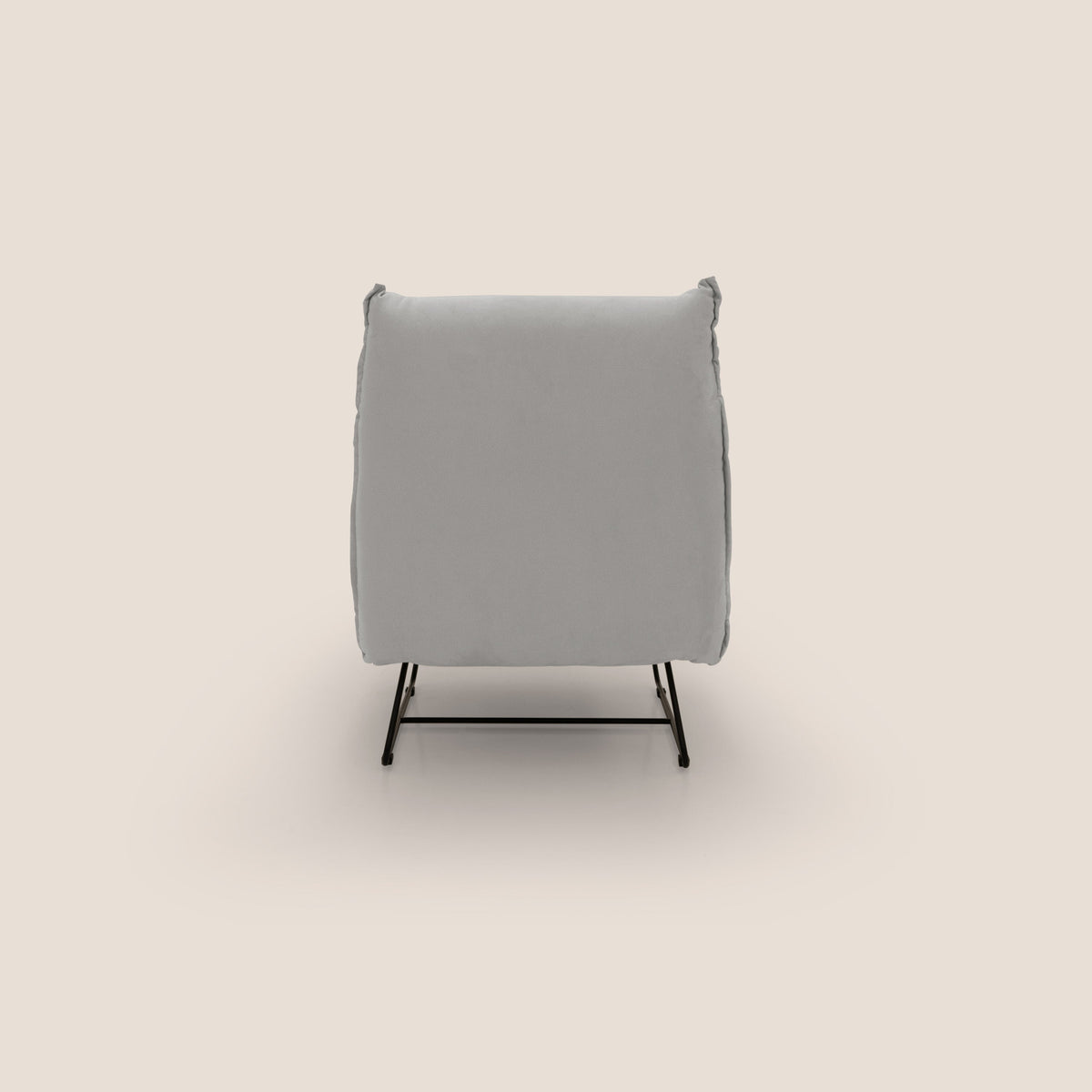 Tessa Poltroncina dal design moderno in morbida microfibra smacchiabile T11 grigio chiaro - divitt.sbs