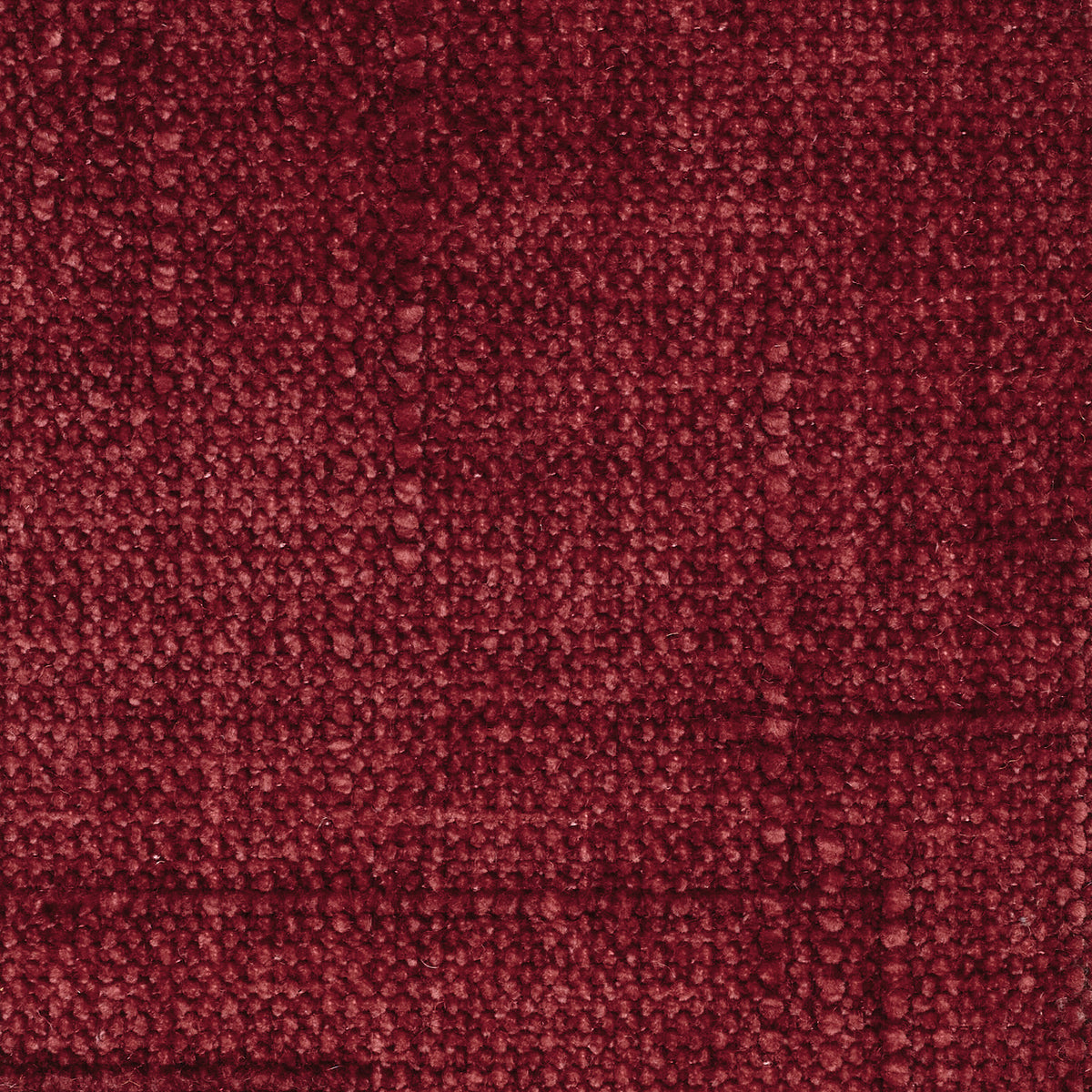 Un primo piano del tessuto rosso intenso del modello “Personalizzazione in T22 KIMONO”, caratterizzato da una trama fitta e trapuntata e da un delicato motivo a griglia.