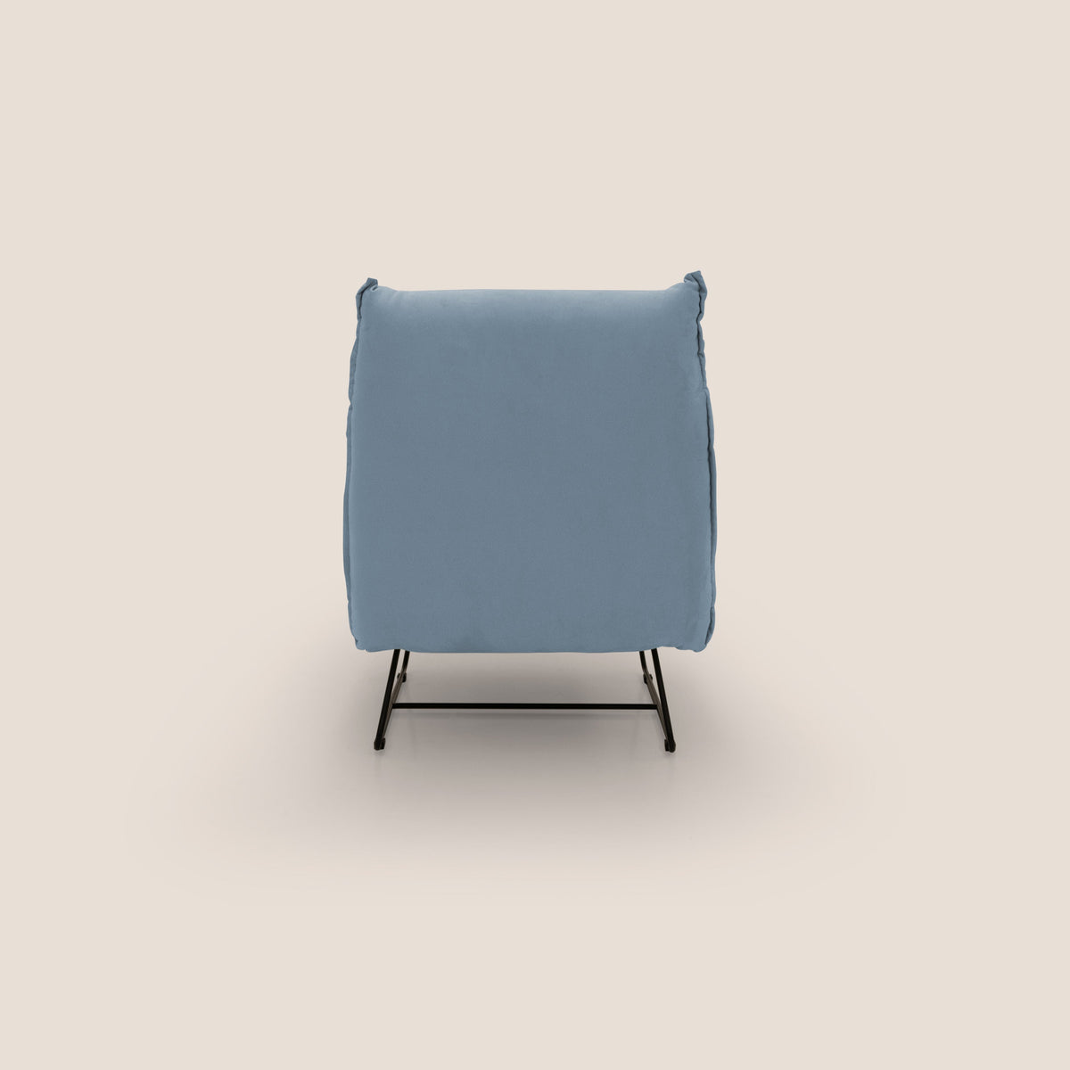 Tessa Poltroncina dal design moderno in morbida microfibra smacchiabile T11 carta da zucchero - divitt.sbs