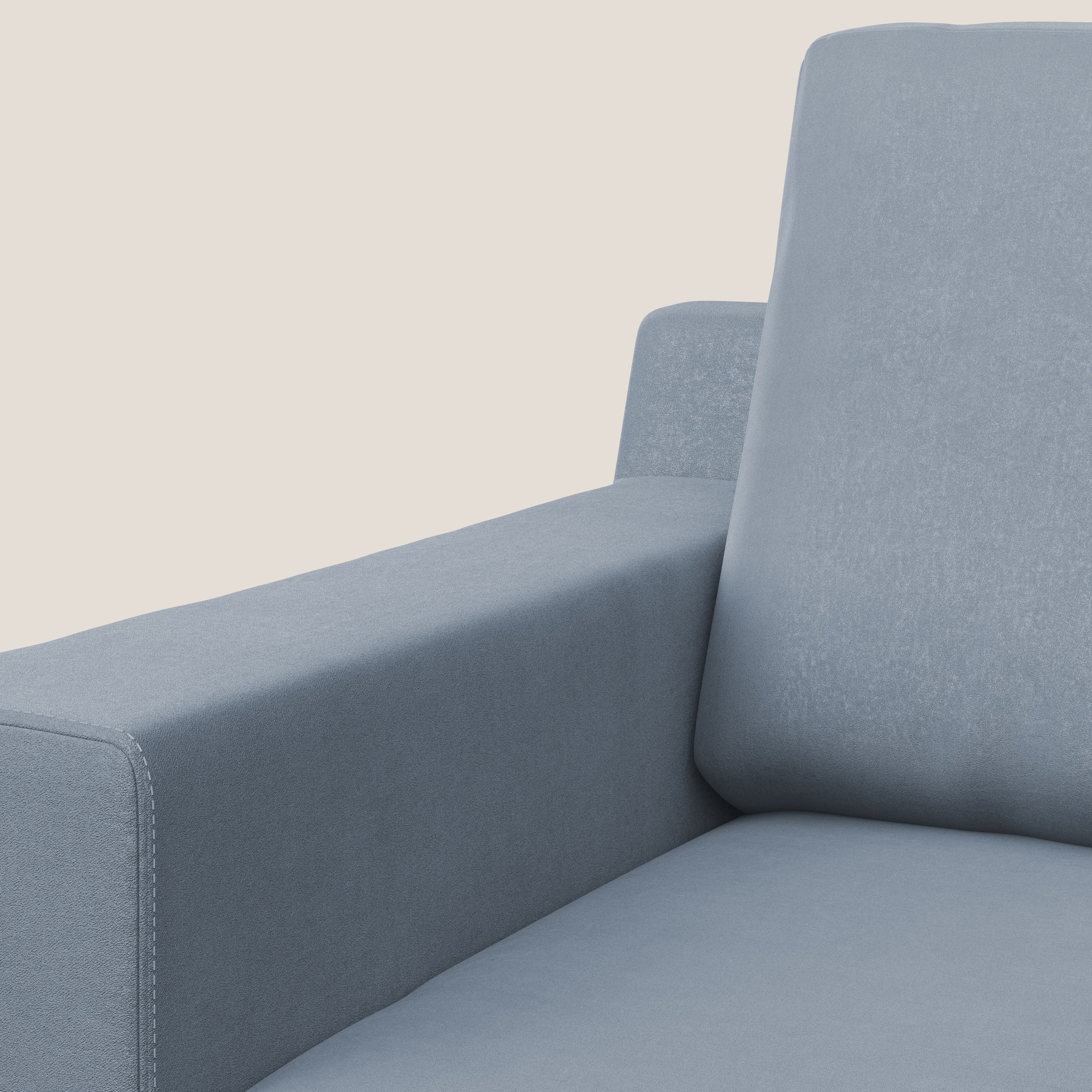 Prestige poltroncina moderna in microfibra smacchiabile T11 carta da zucchero - divitt.sbs