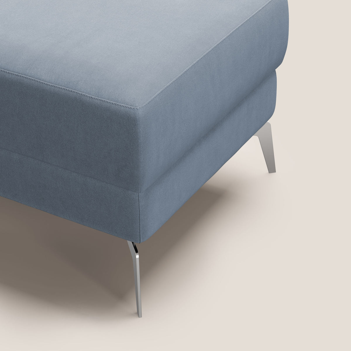 Star Pouf con piedini alti in microfibra impermeabile T11 carta da zucchero - divitt.sbs