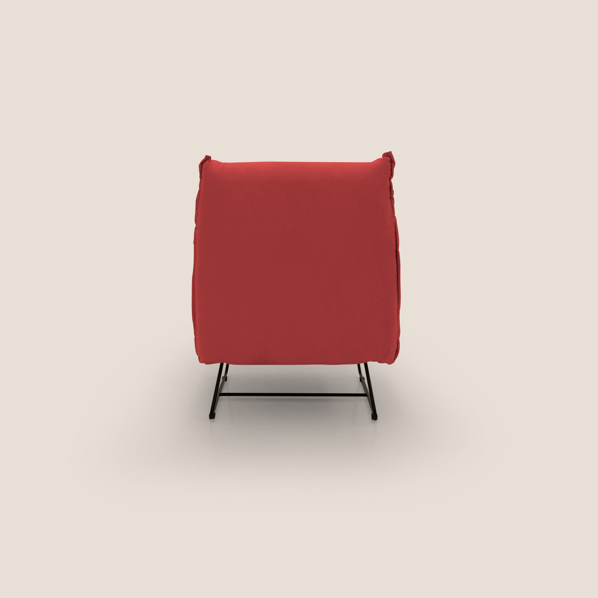 Tessa Poltroncina dal design moderno in morbida microfibra smacchiabile T11 rosso - divitt.sbs