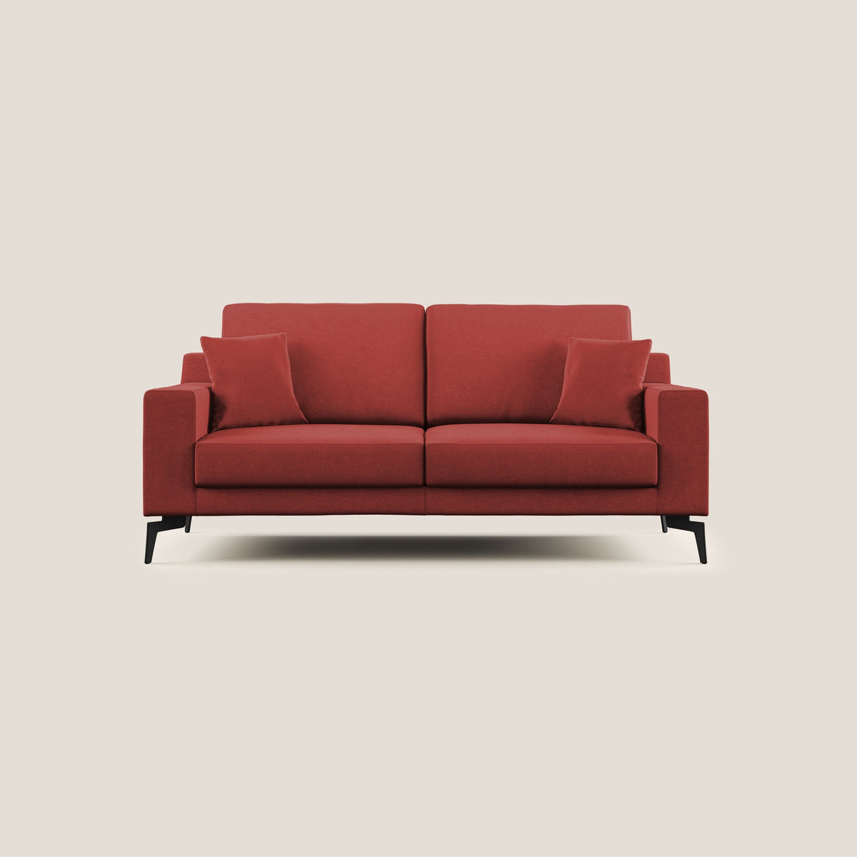 Prestige divano moderno in microfibra smacchiabile T11 rosso - divitt.sbs