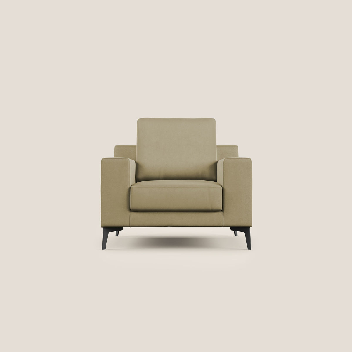 Prestige poltroncina moderna in microfibra smacchiabile T11 beige - divitt.sbs