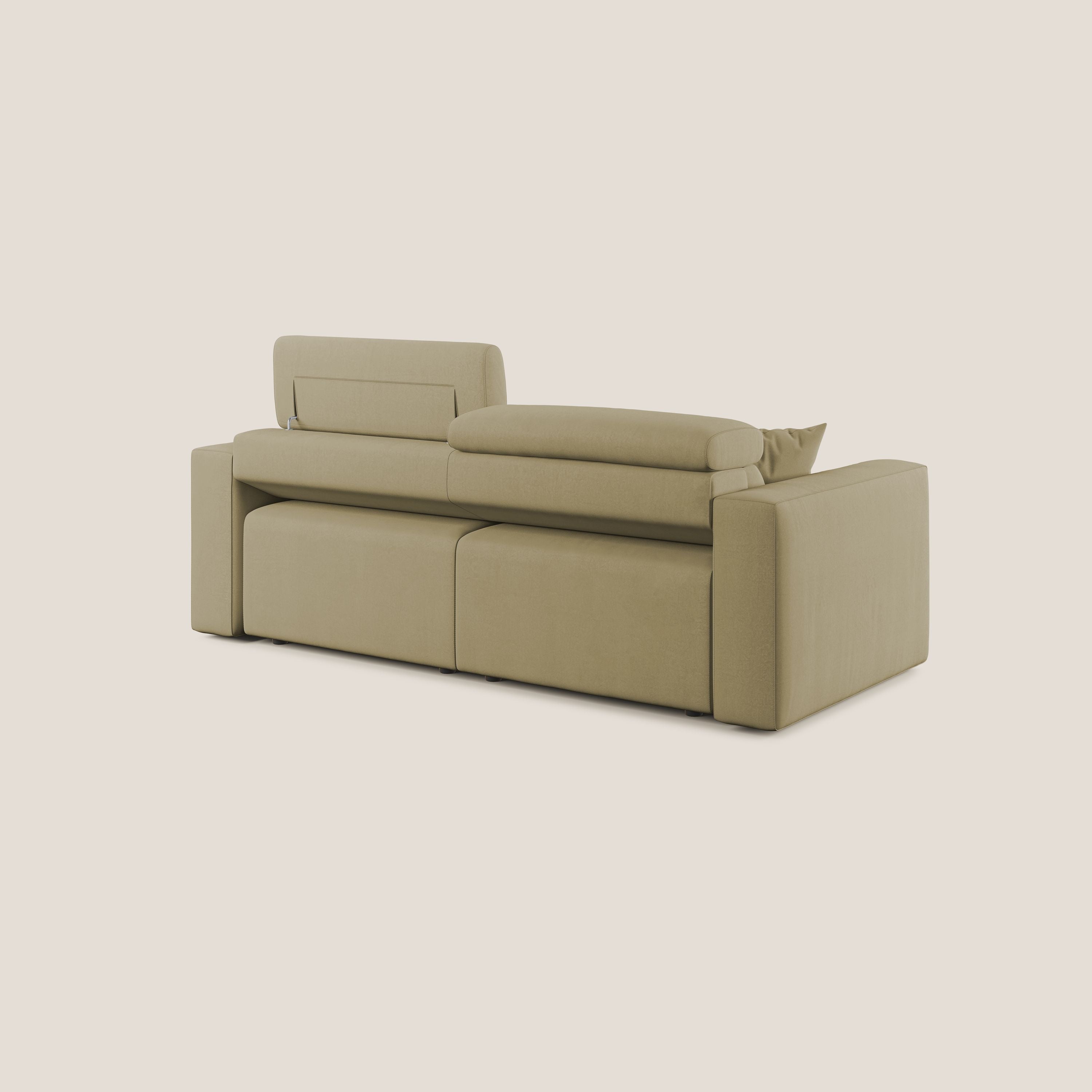 Orwell divano con seduta estraibile in microfibra smacchiabile T11 beige - divitt.sbs