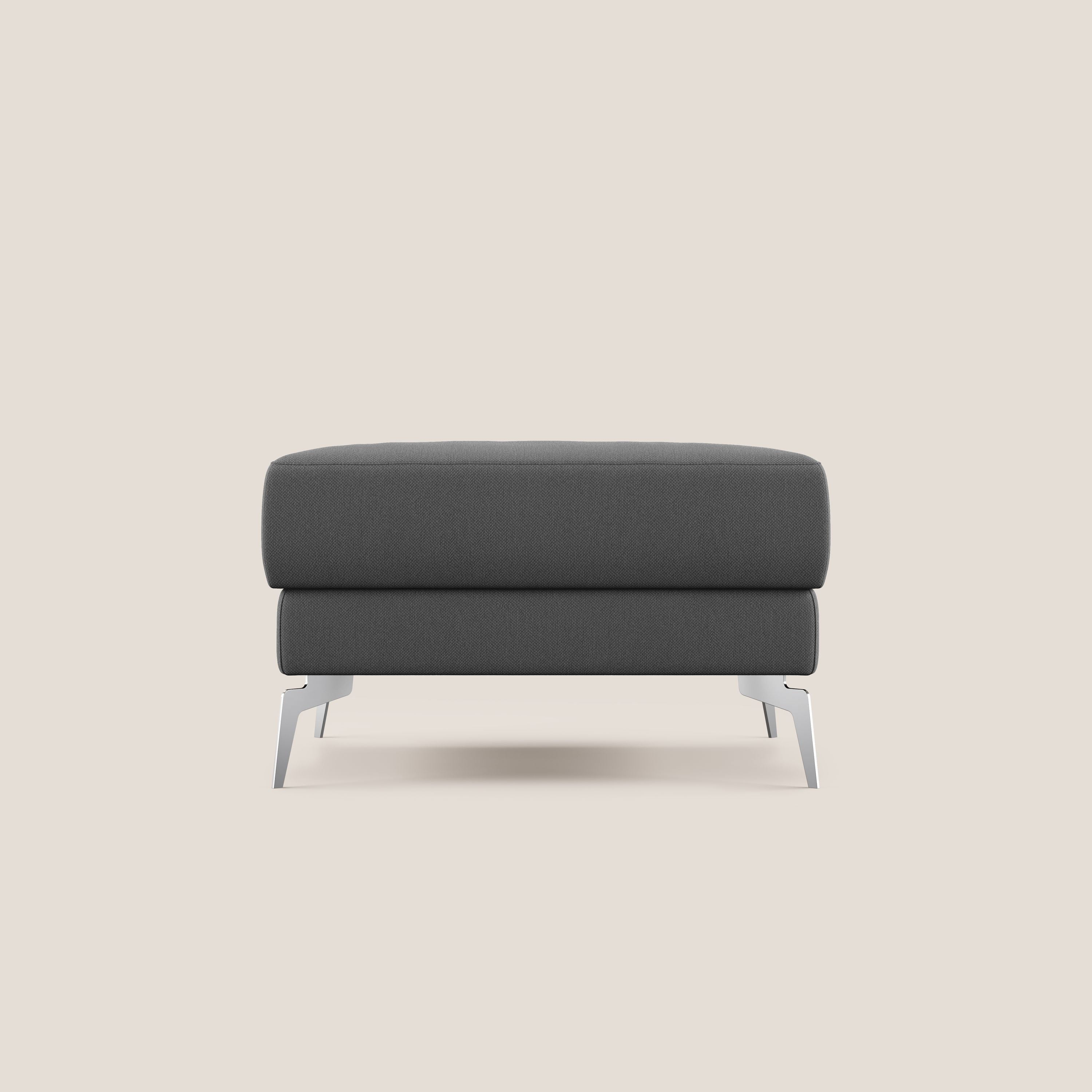 Star Pouf con piedini alti in tessuto smacchiabile T05 antracite - divitt.sbs