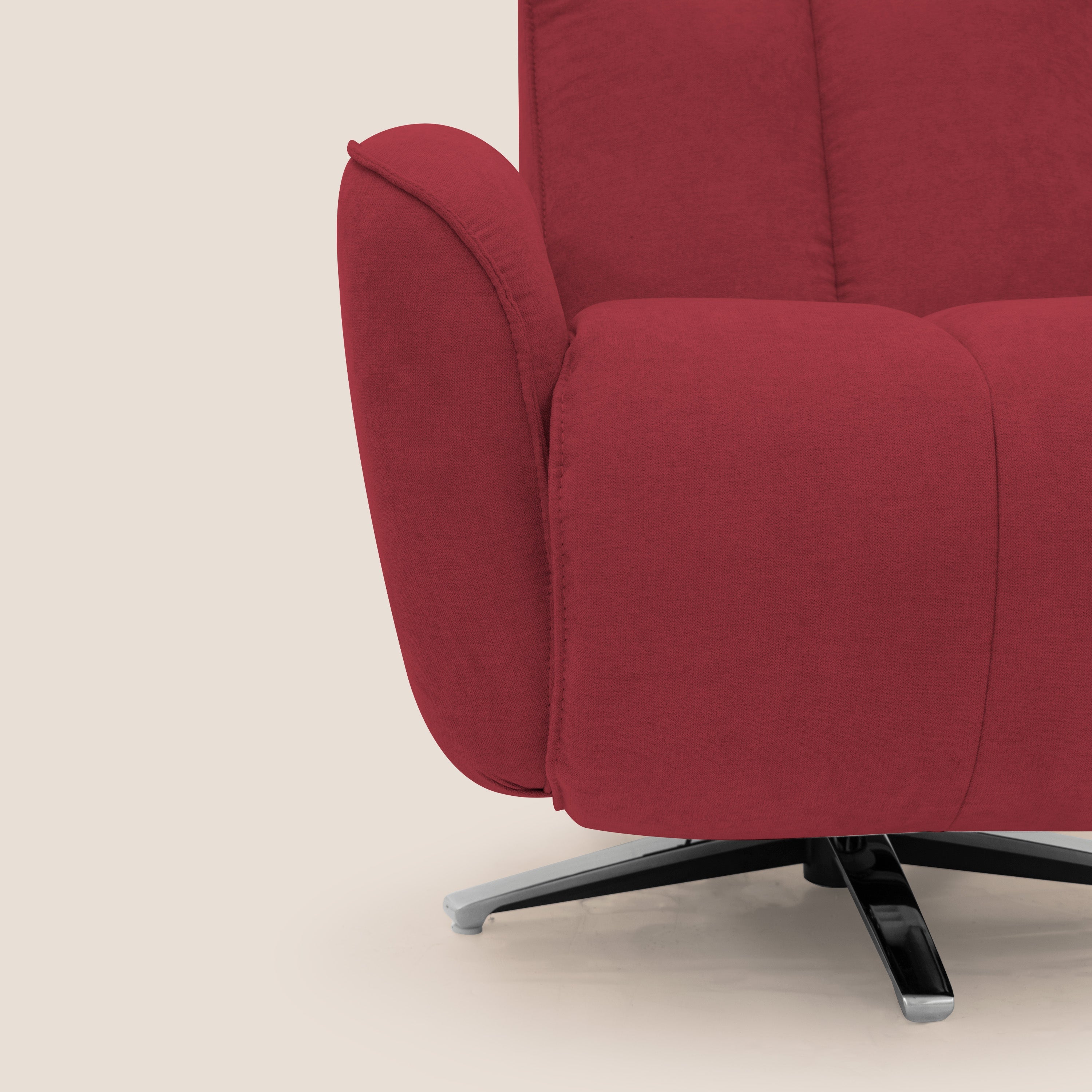 EVA Poltroncina RELAX in morbido tessuto impermeabile T02 rosso - divitt.sbs