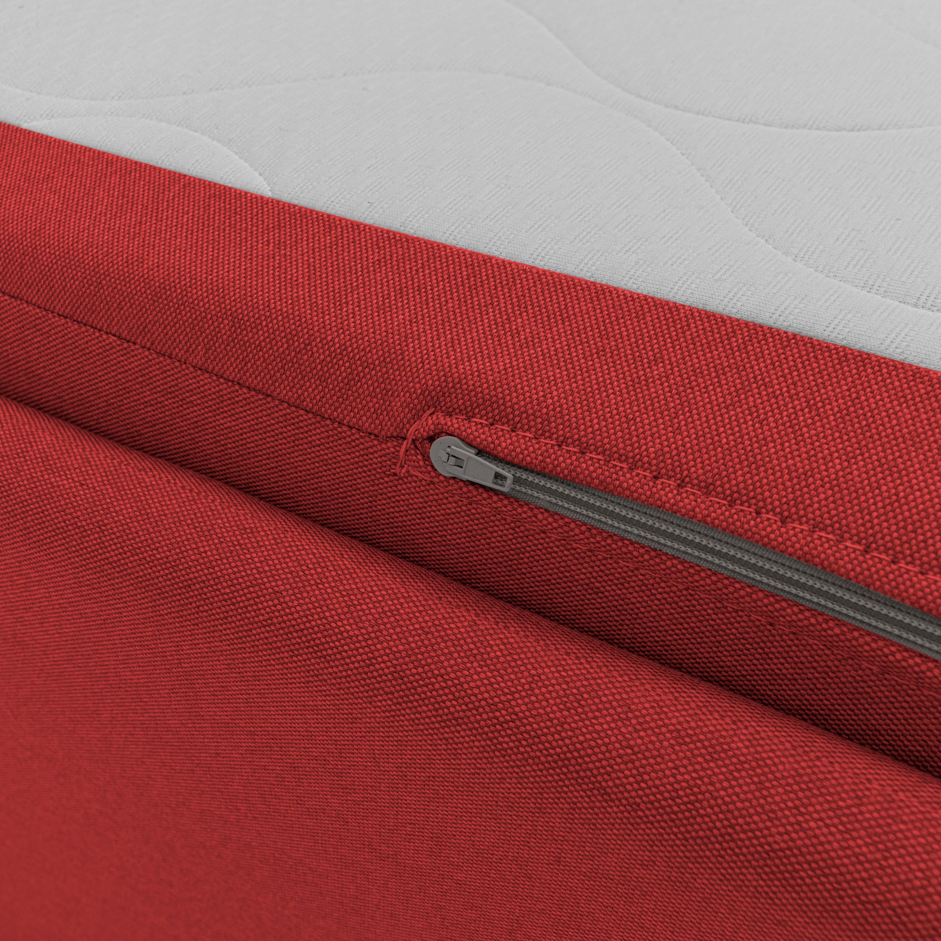 Brenta Divano duplex con doppio letto in tessuto simil cotone impermeabile T13 rosso - divitt.sbs