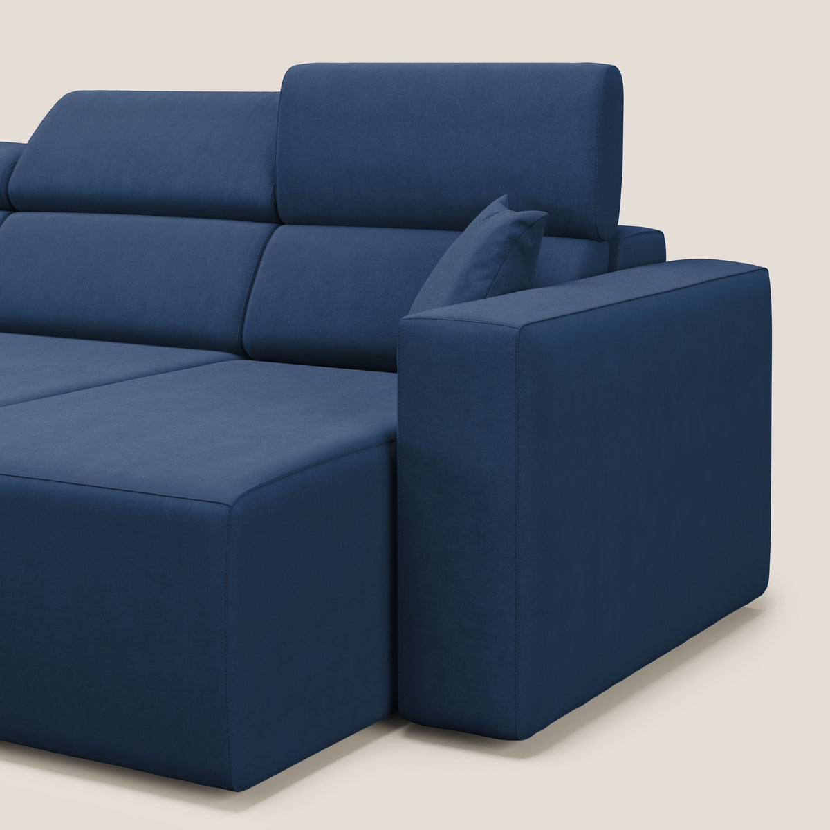 Orwell divano con 3 sedute estraibili in microfibra smacchiabile T11 blu - divitt.sbs