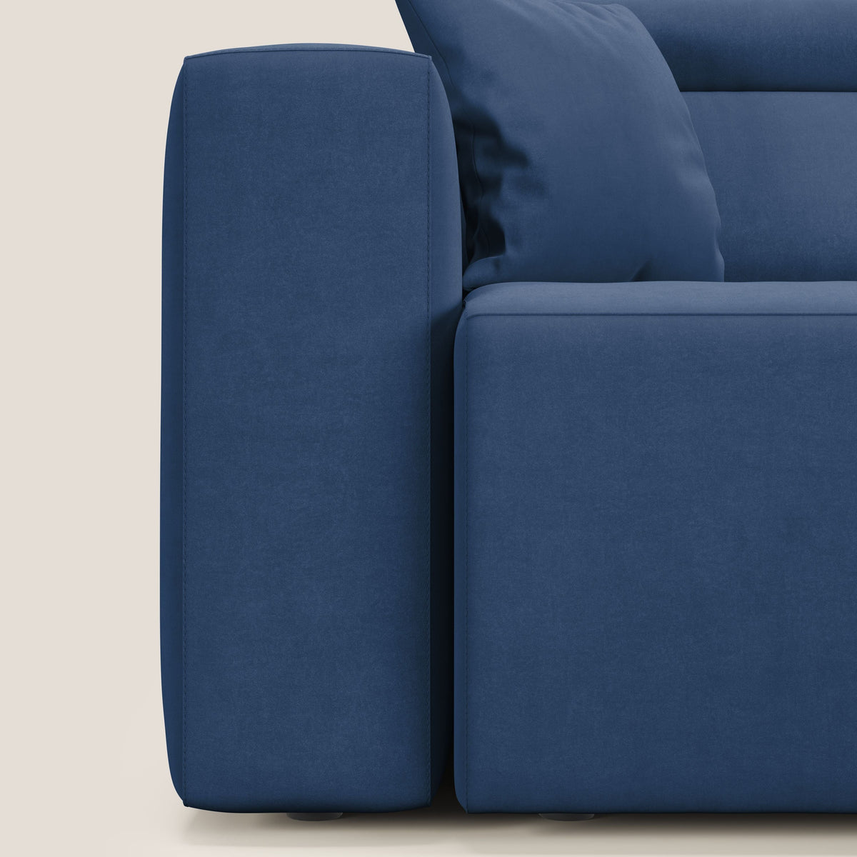 Orwell divano con 3 sedute estraibili in microfibra smacchiabile T11 blu - divitt.sbs